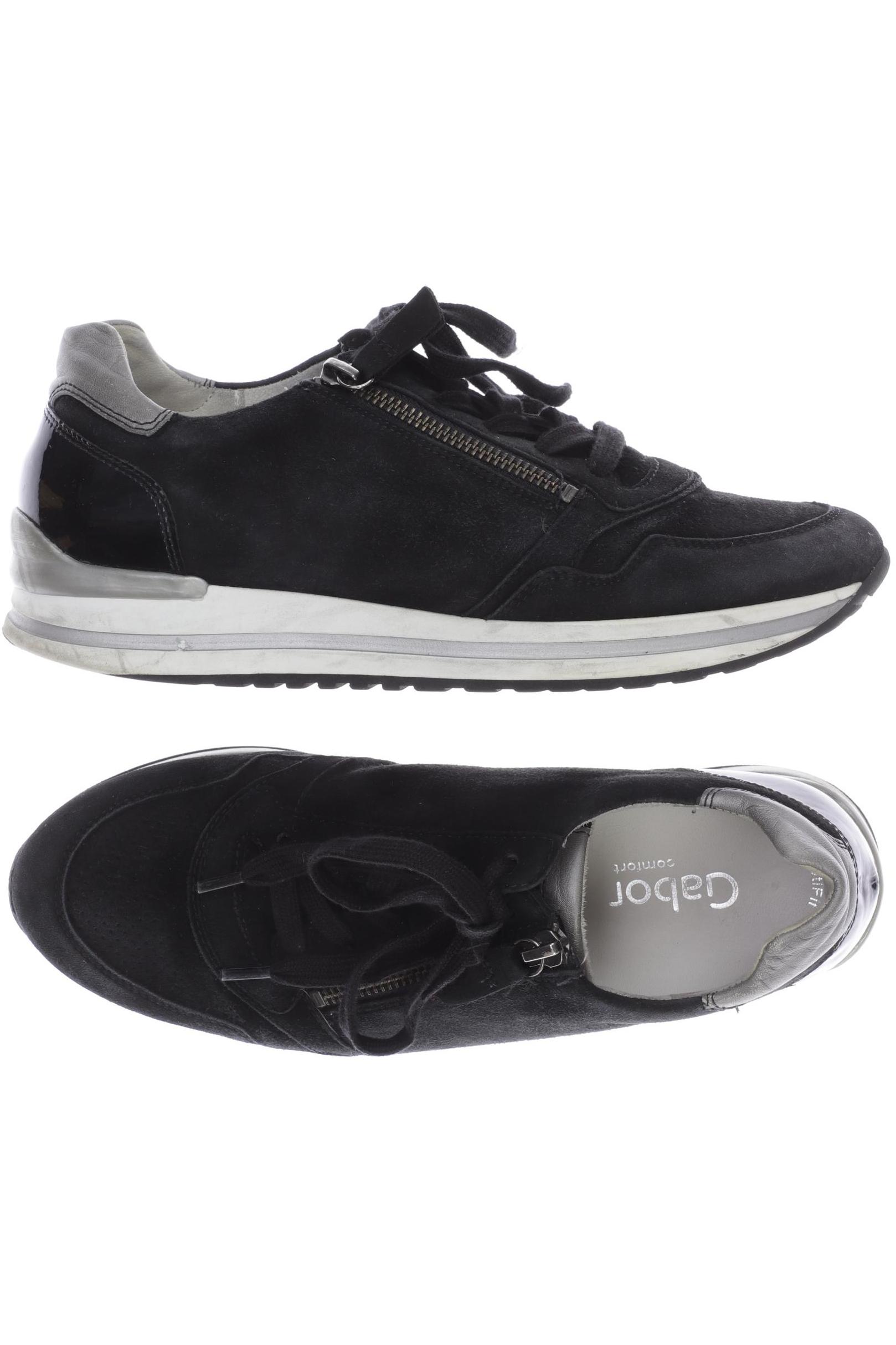 

Gabor Damen Sneakers, schwarz, Gr. 5.5