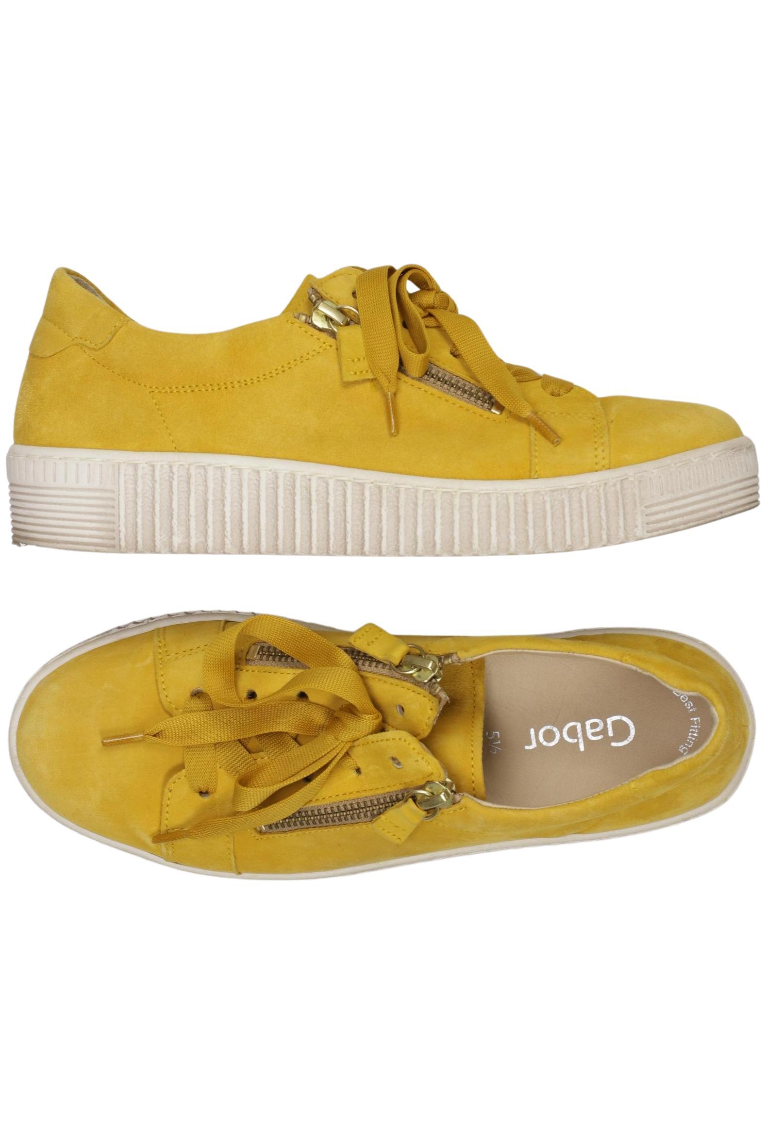 

Gabor Damen Sneakers, gelb, Gr. 5.5