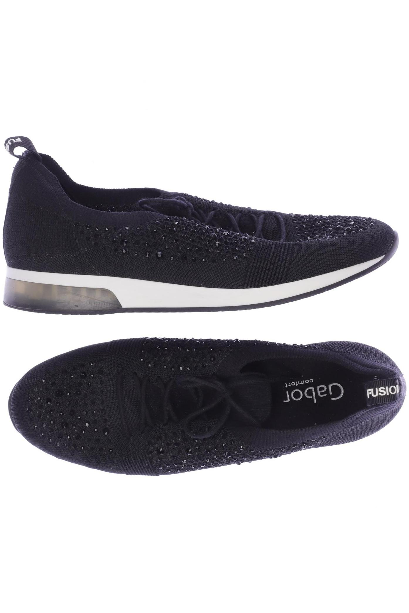 

Gabor Damen Sneakers, schwarz, Gr. 4.5