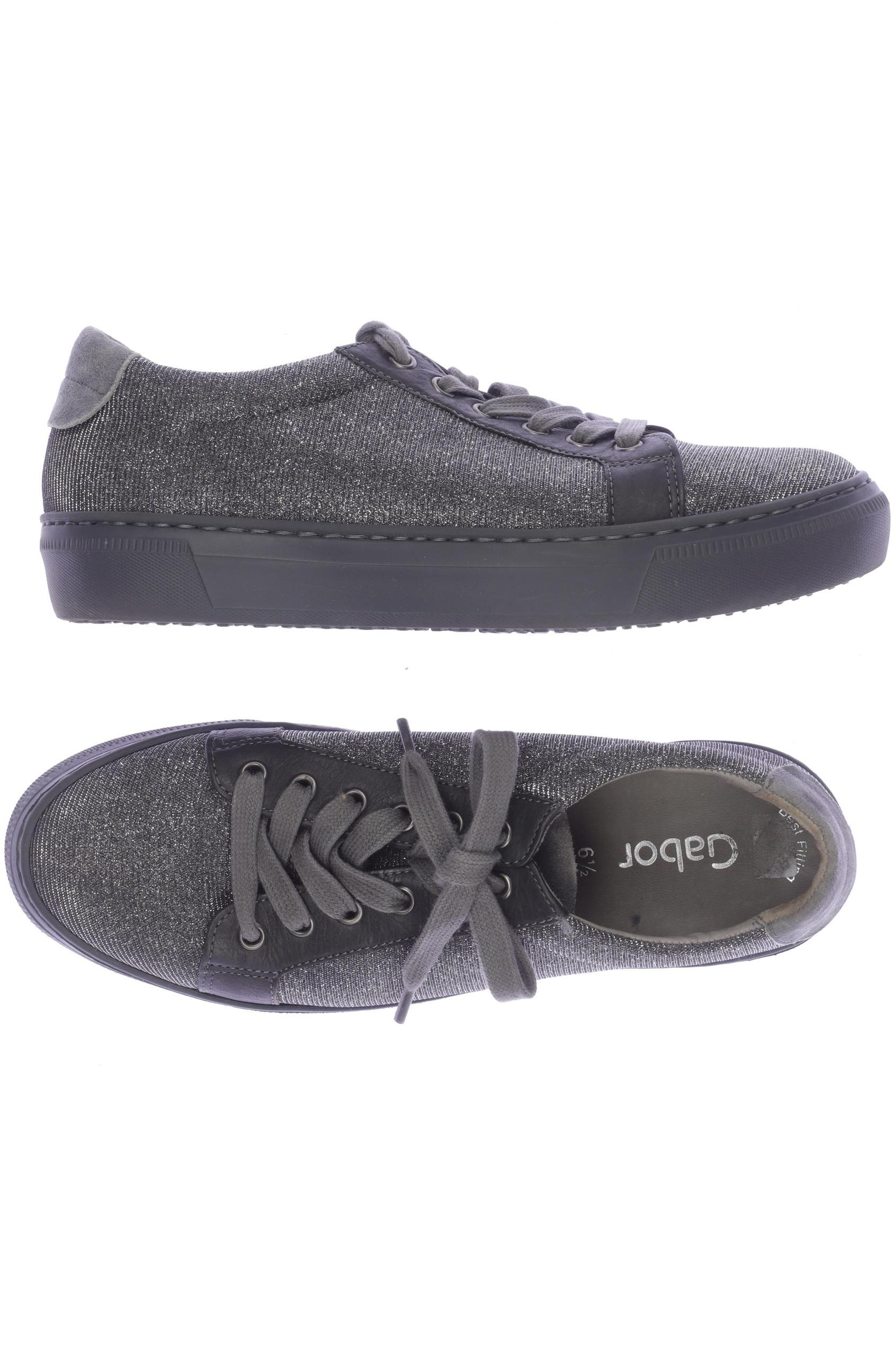 

Gabor Damen Sneakers, silber, Gr. 6.5