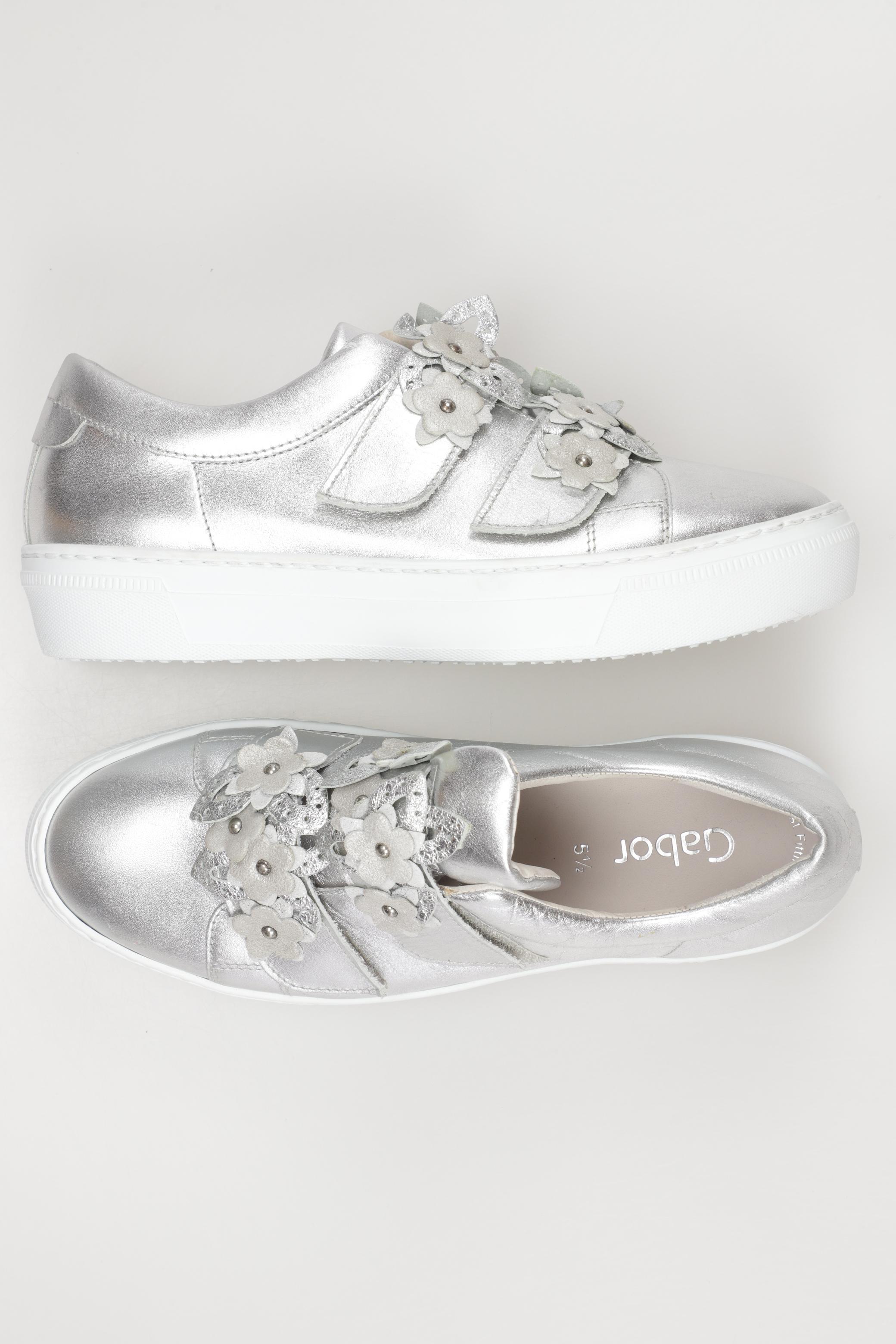 

Gabor Damen Sneakers, silber, Gr. 5.5