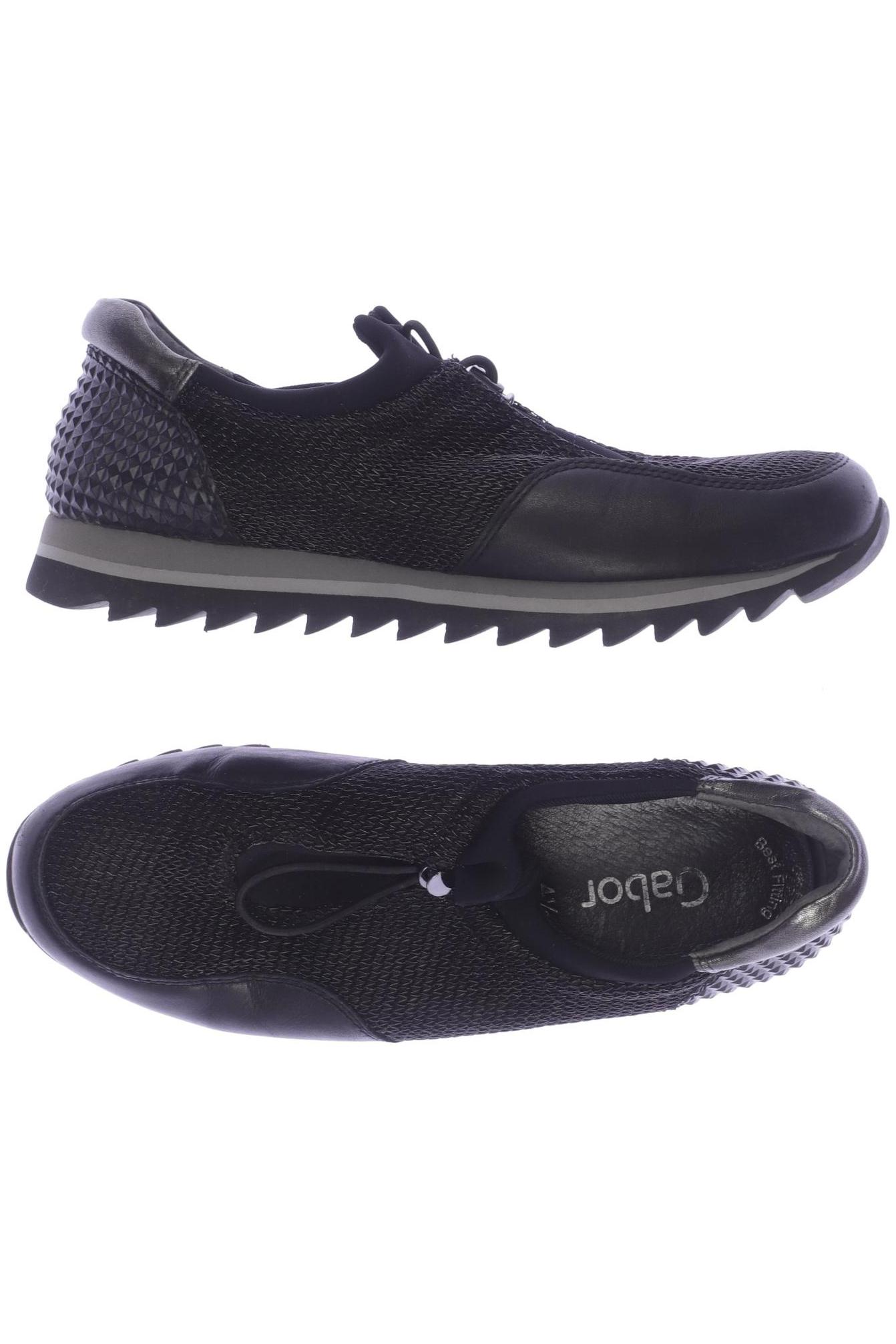 

Gabor Damen Sneakers, schwarz, Gr. 4.5