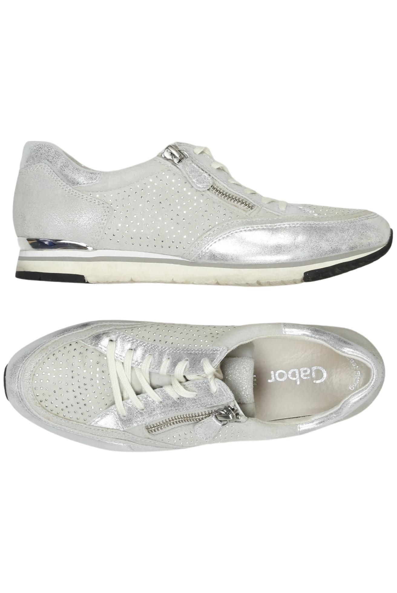 

Gabor Damen Sneakers, silber, Gr. 4.5