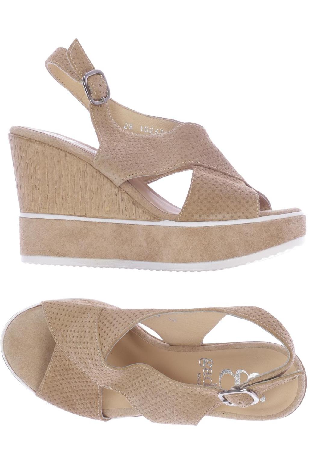 

gadea Damen Sandale, beige, Gr. 36