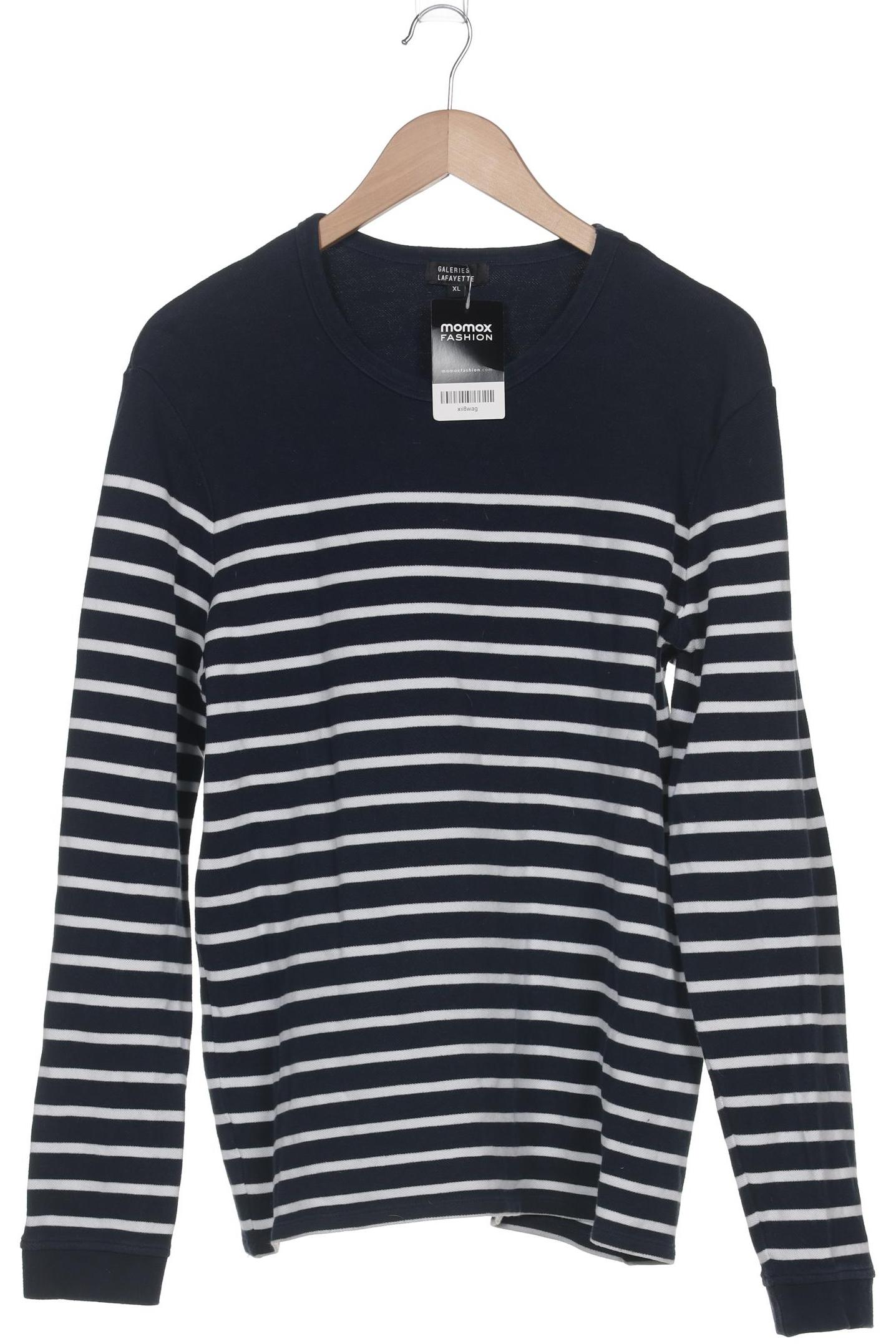 

Galeries Lafayette Herren Langarmshirt, marineblau, Gr. 54