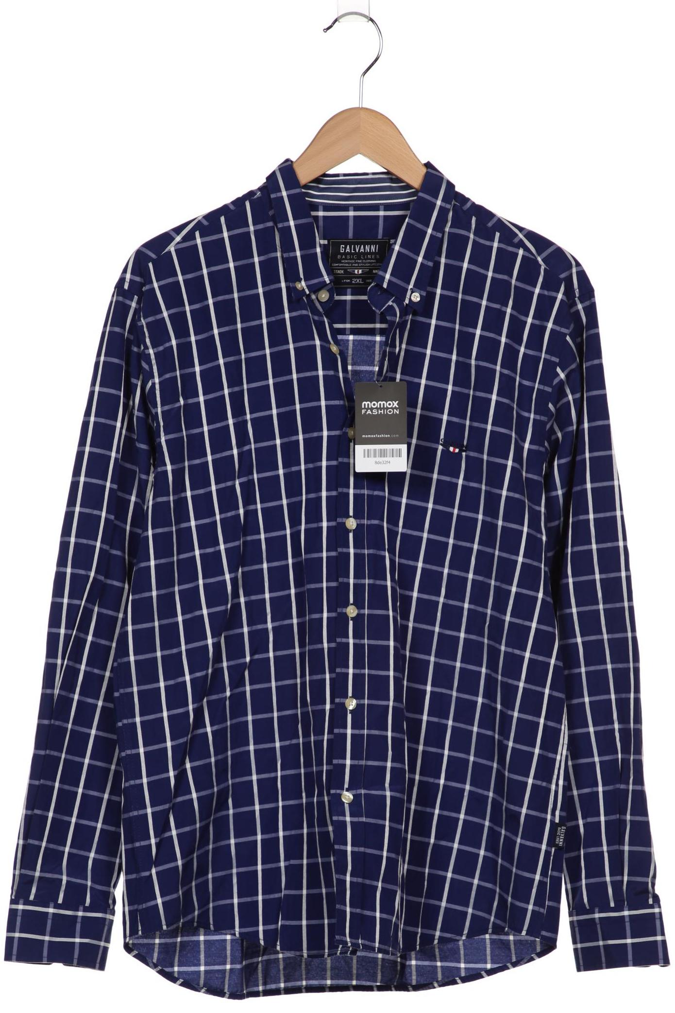 

Galvanni Herren Hemd, marineblau, Gr. 56