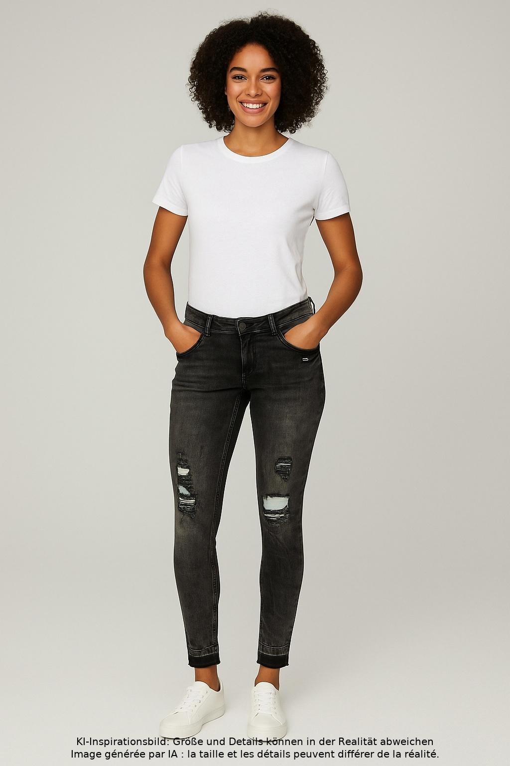 

Gang Damen Jeans, grau, Gr. 28