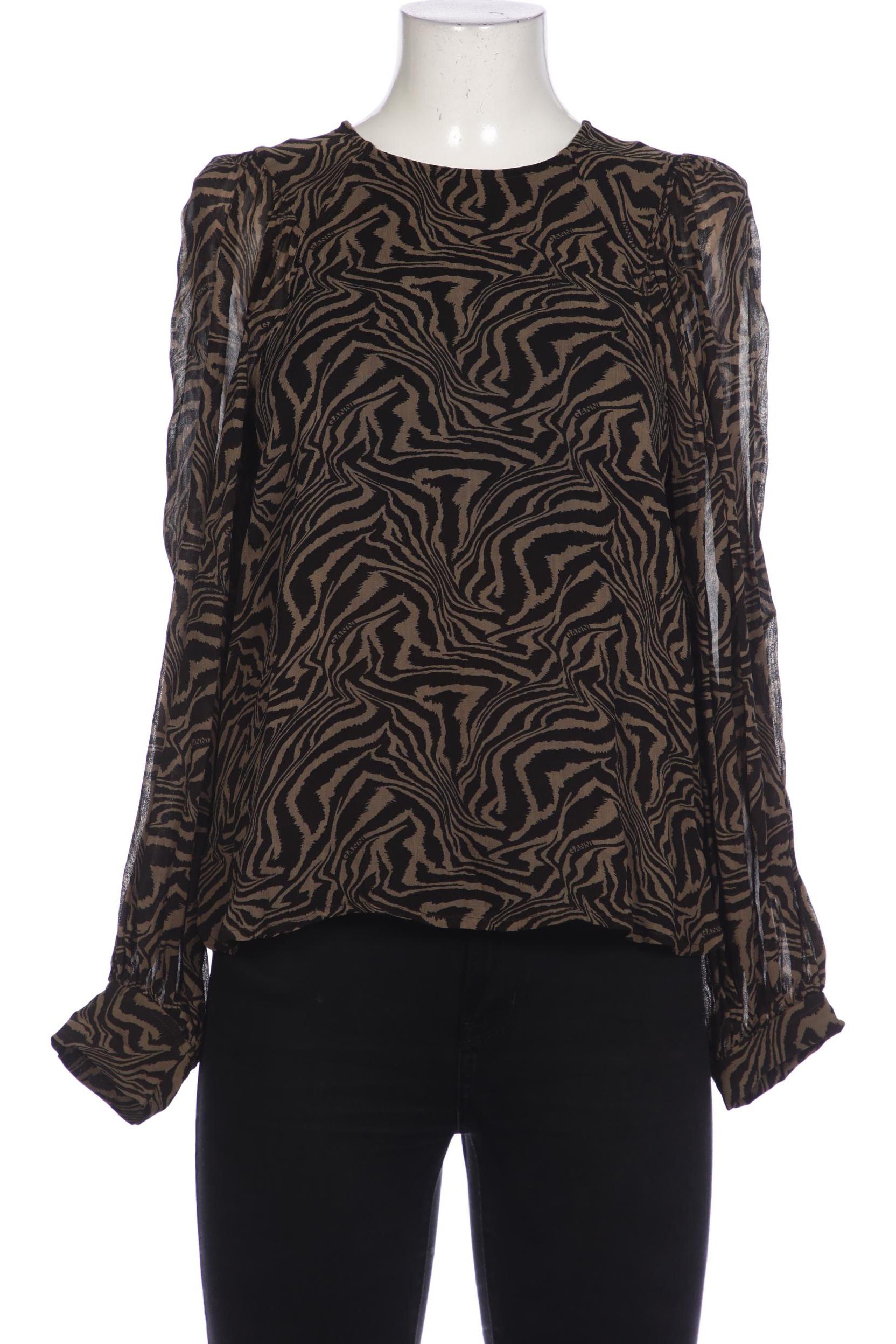 

Ganni Damen Bluse, grün, Gr. 40