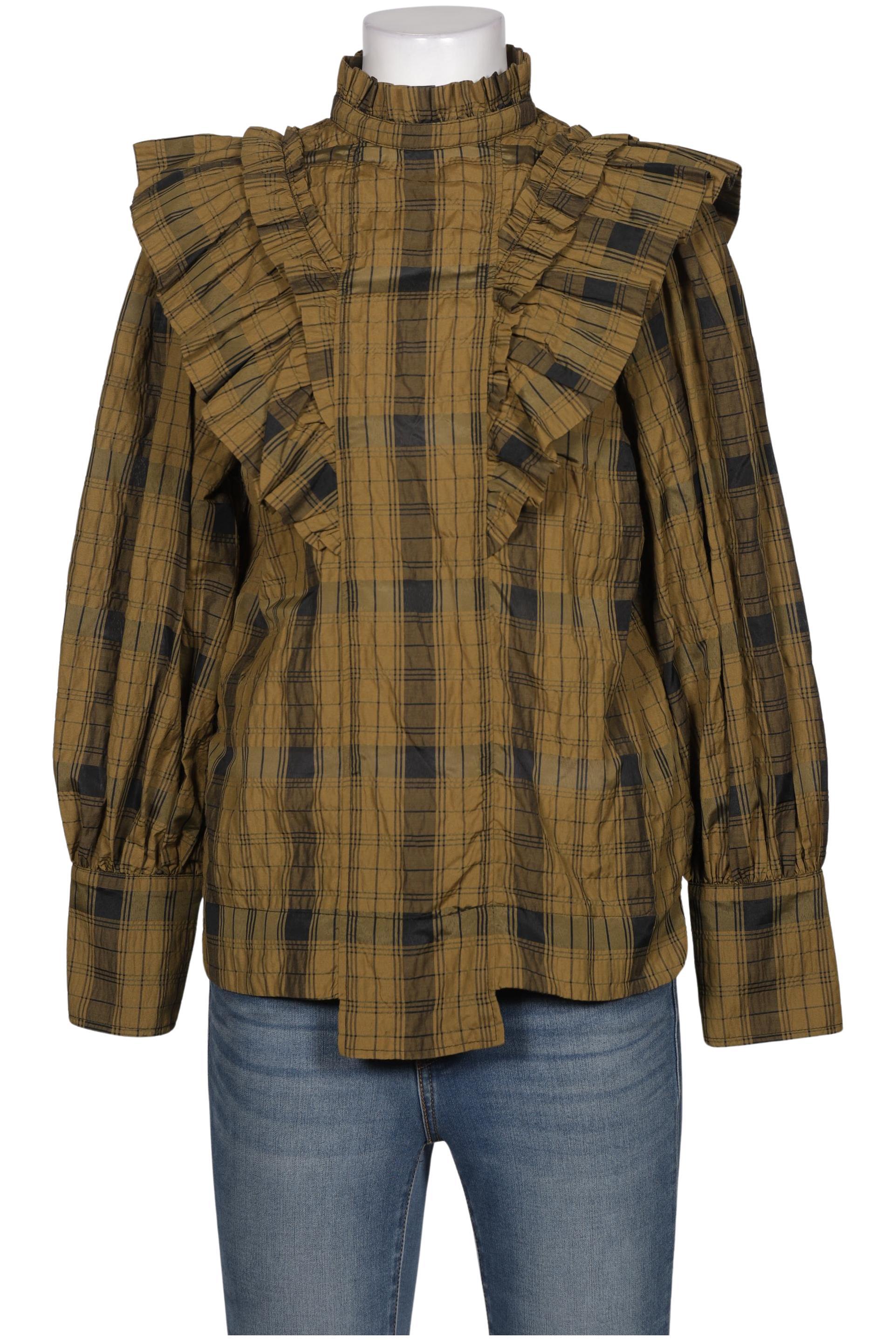 

Ganni Damen Bluse, grün, Gr. 38