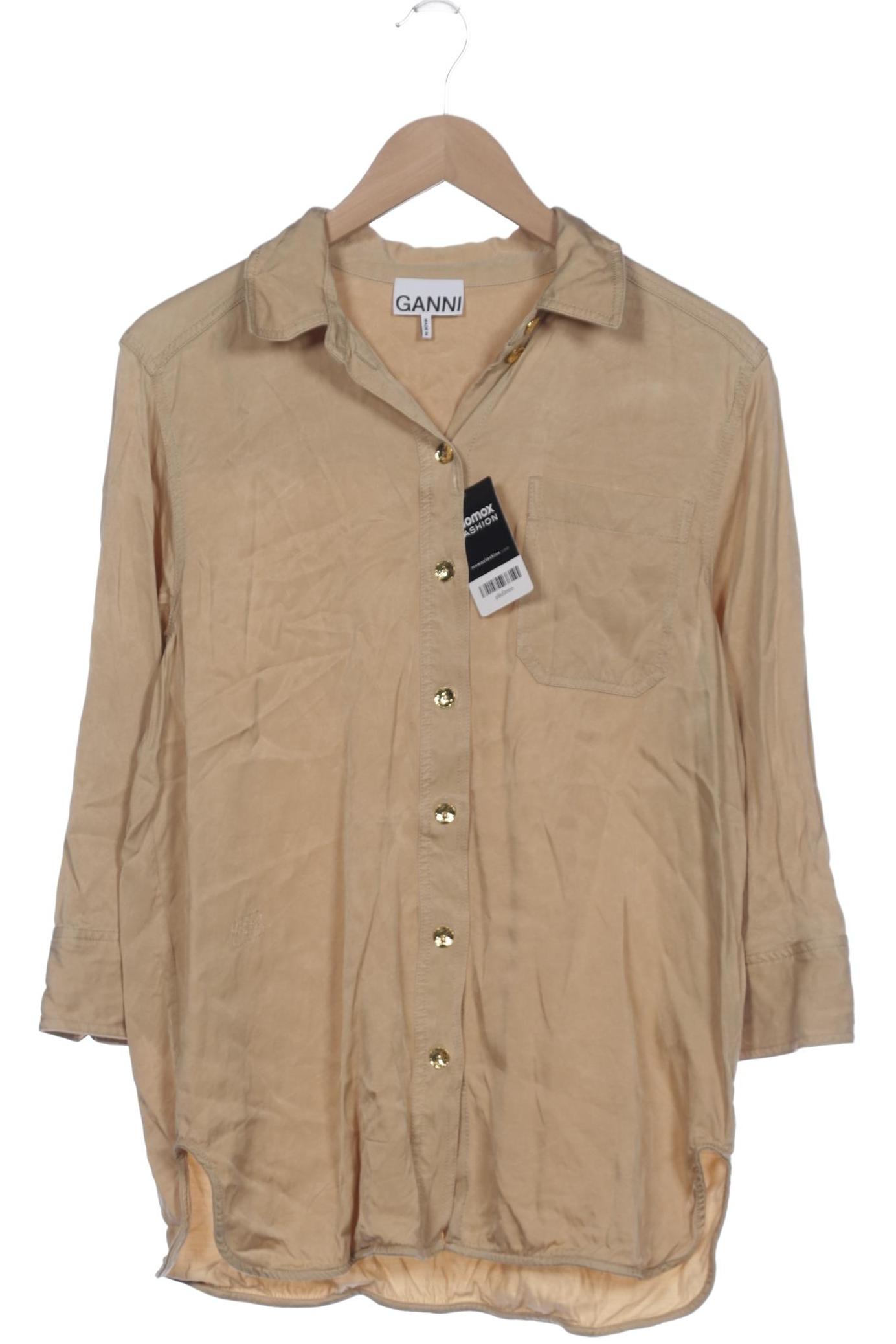 

Ganni Damen Bluse, beige, Gr. 36