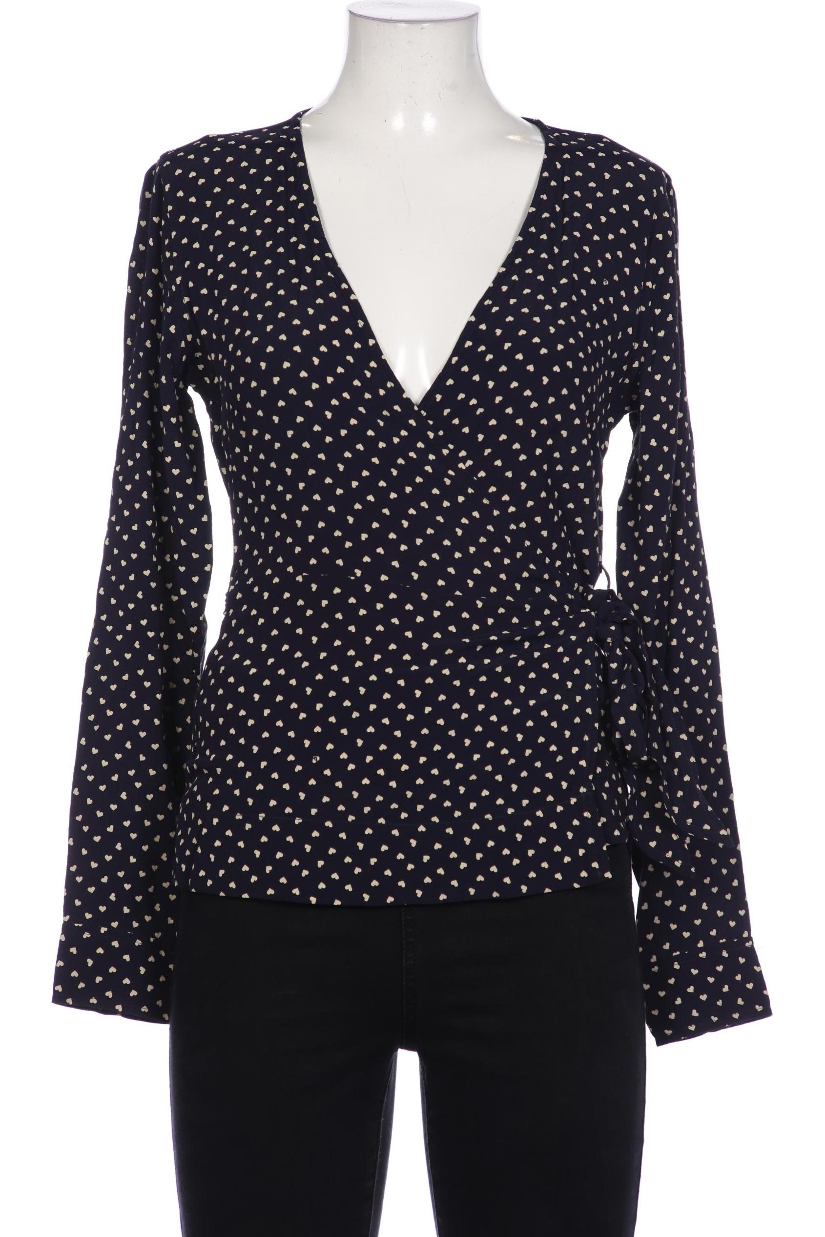 

Ganni Damen Bluse, marineblau, Gr. 38