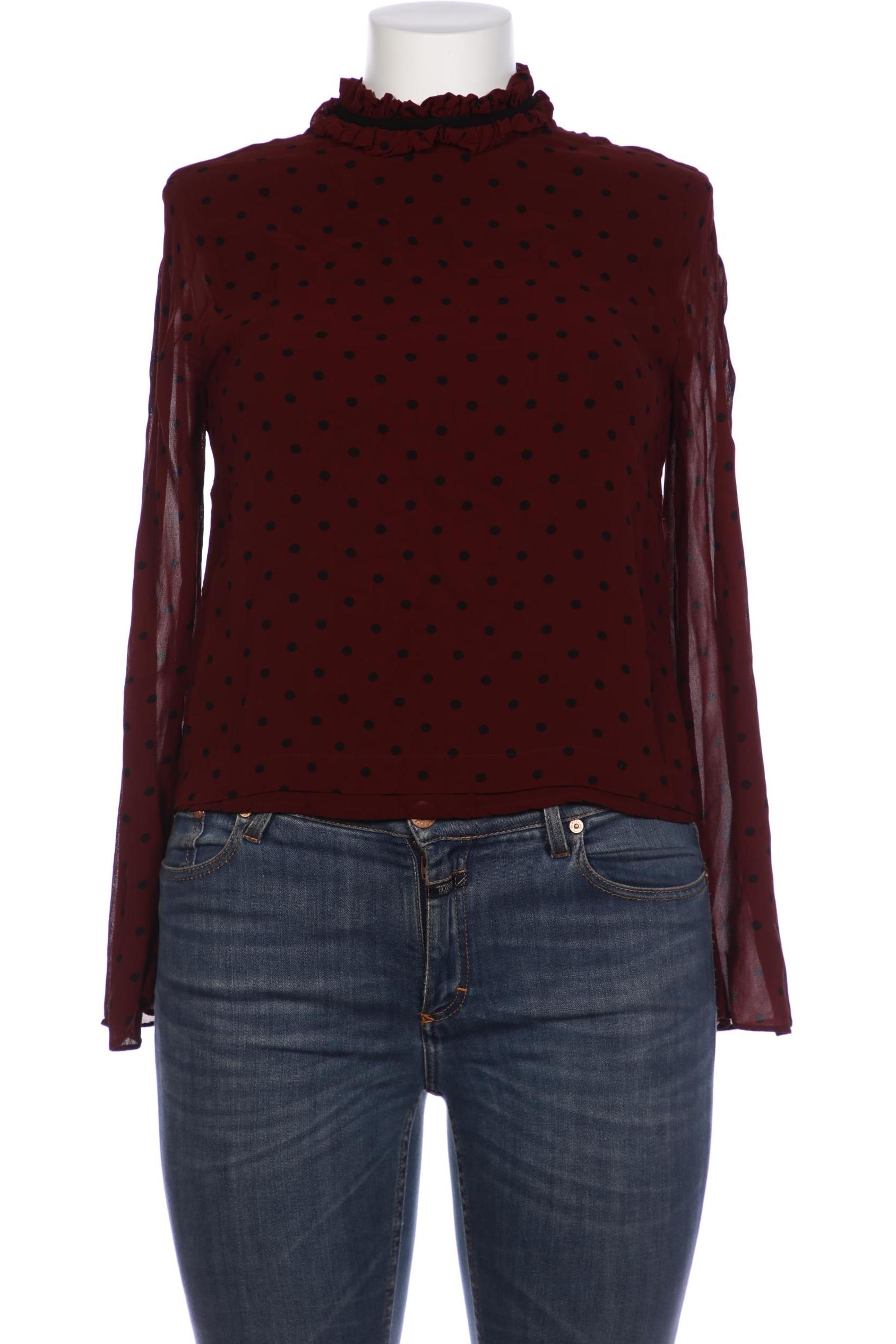 

Ganni Damen Bluse, bordeaux, Gr. 38