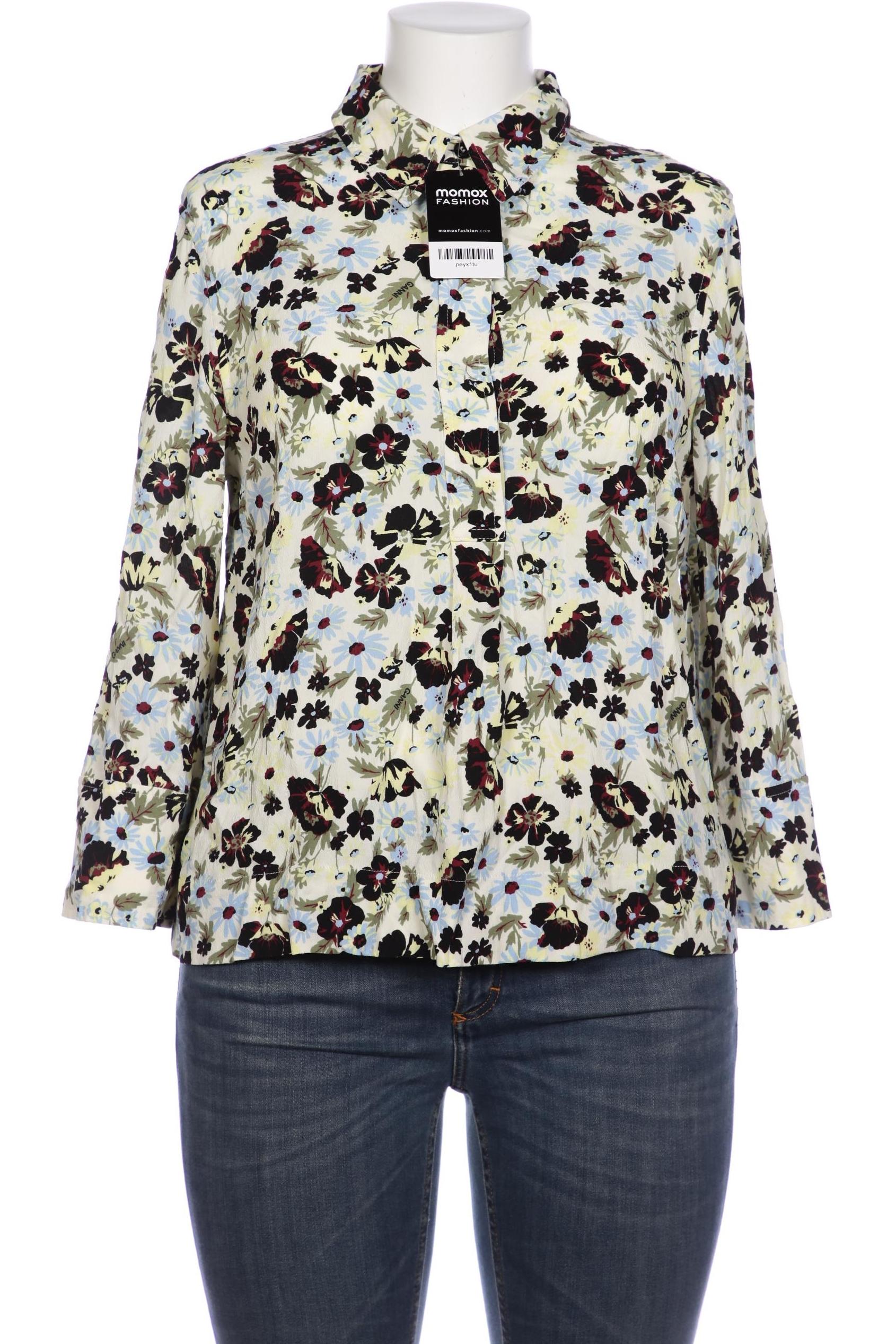 

Ganni Damen Bluse, cremeweiß, Gr. 42