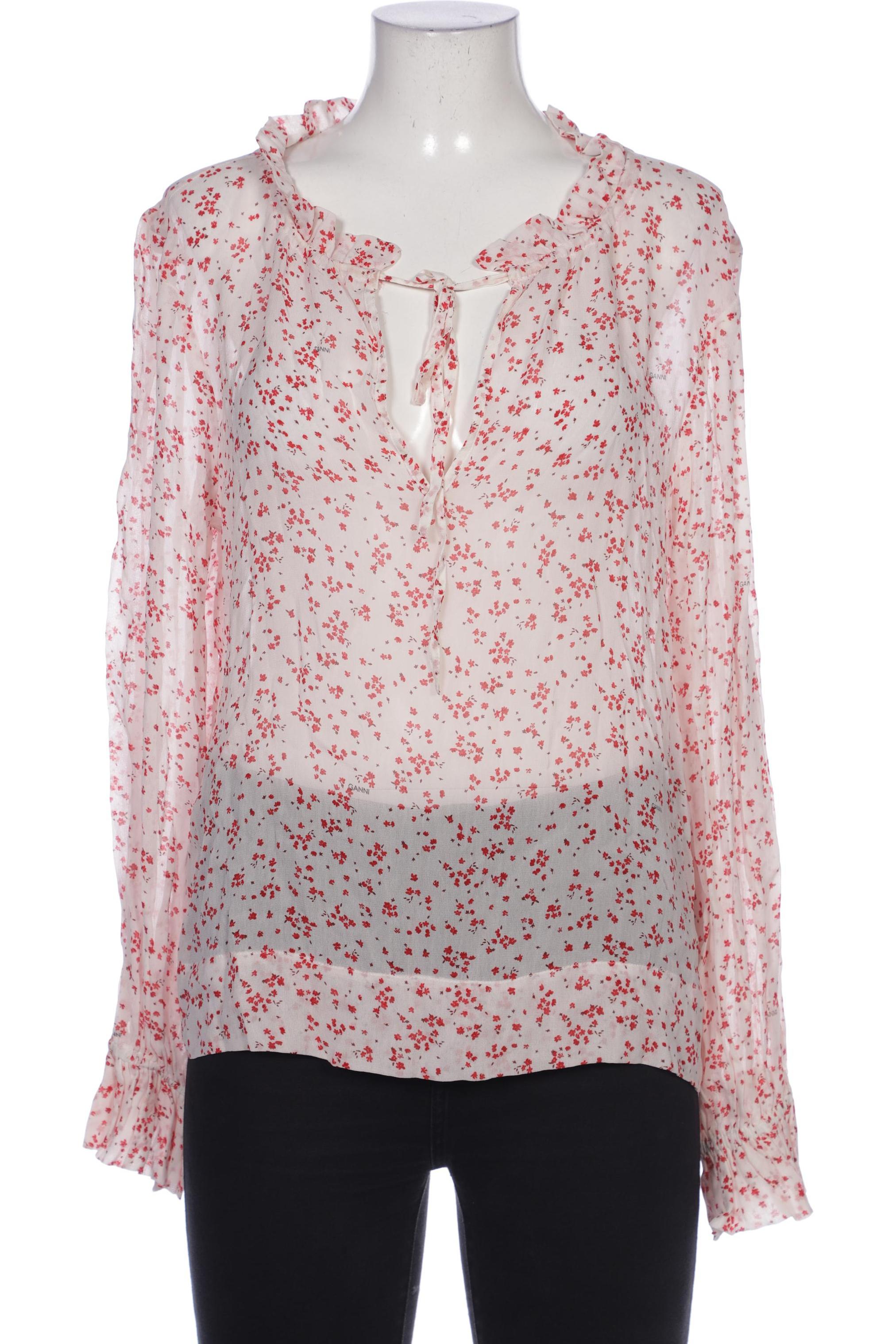 

Ganni Damen Bluse, weiß, Gr. 40