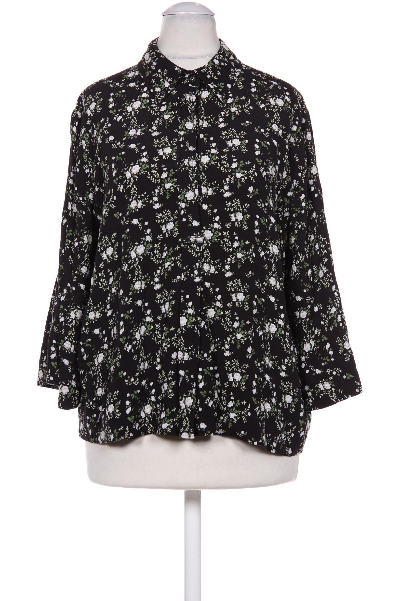 

Ganni Damen Bluse, schwarz, Gr. 38