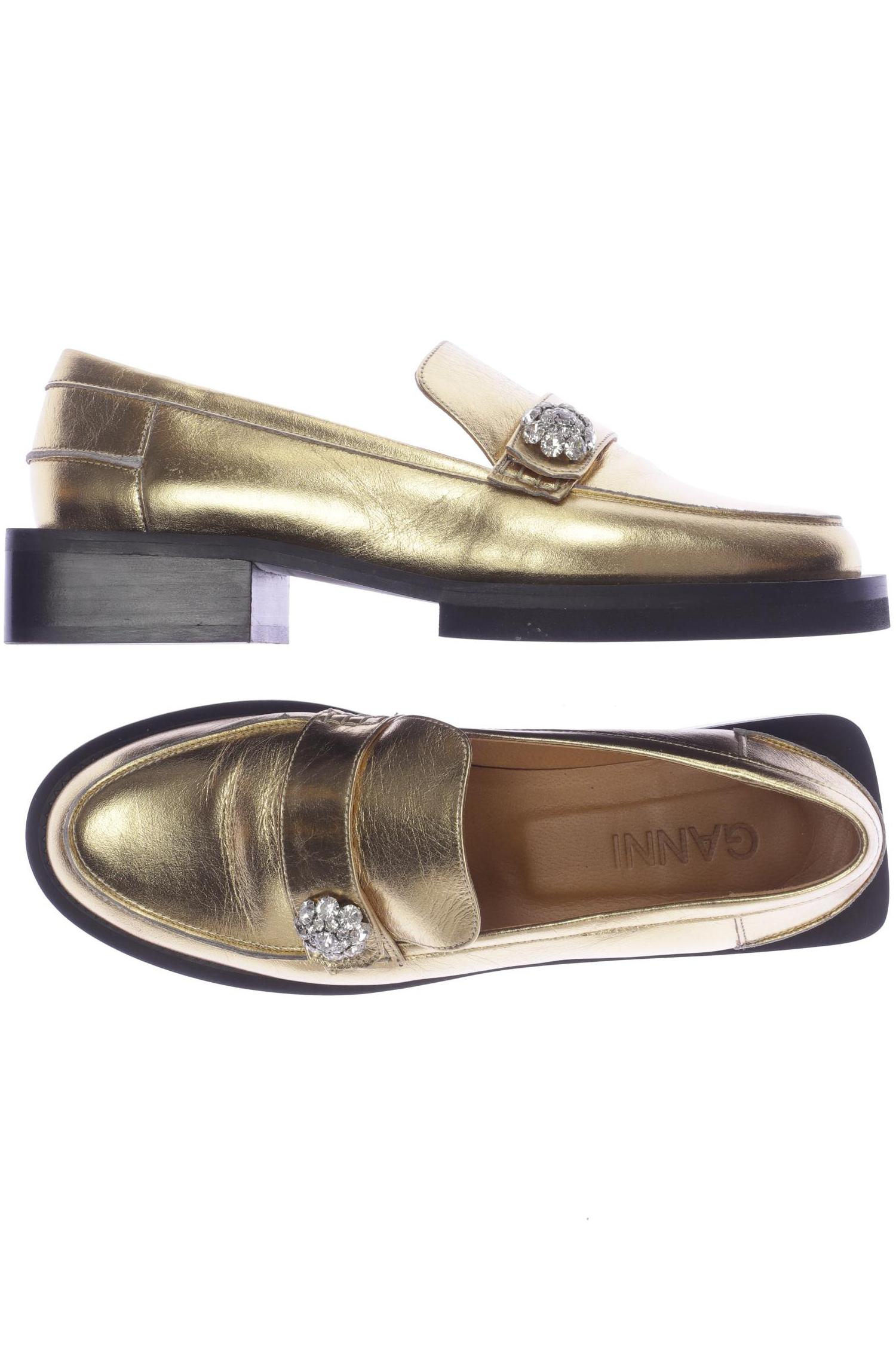 

Ganni Damen Halbschuh, gold, Gr. 38