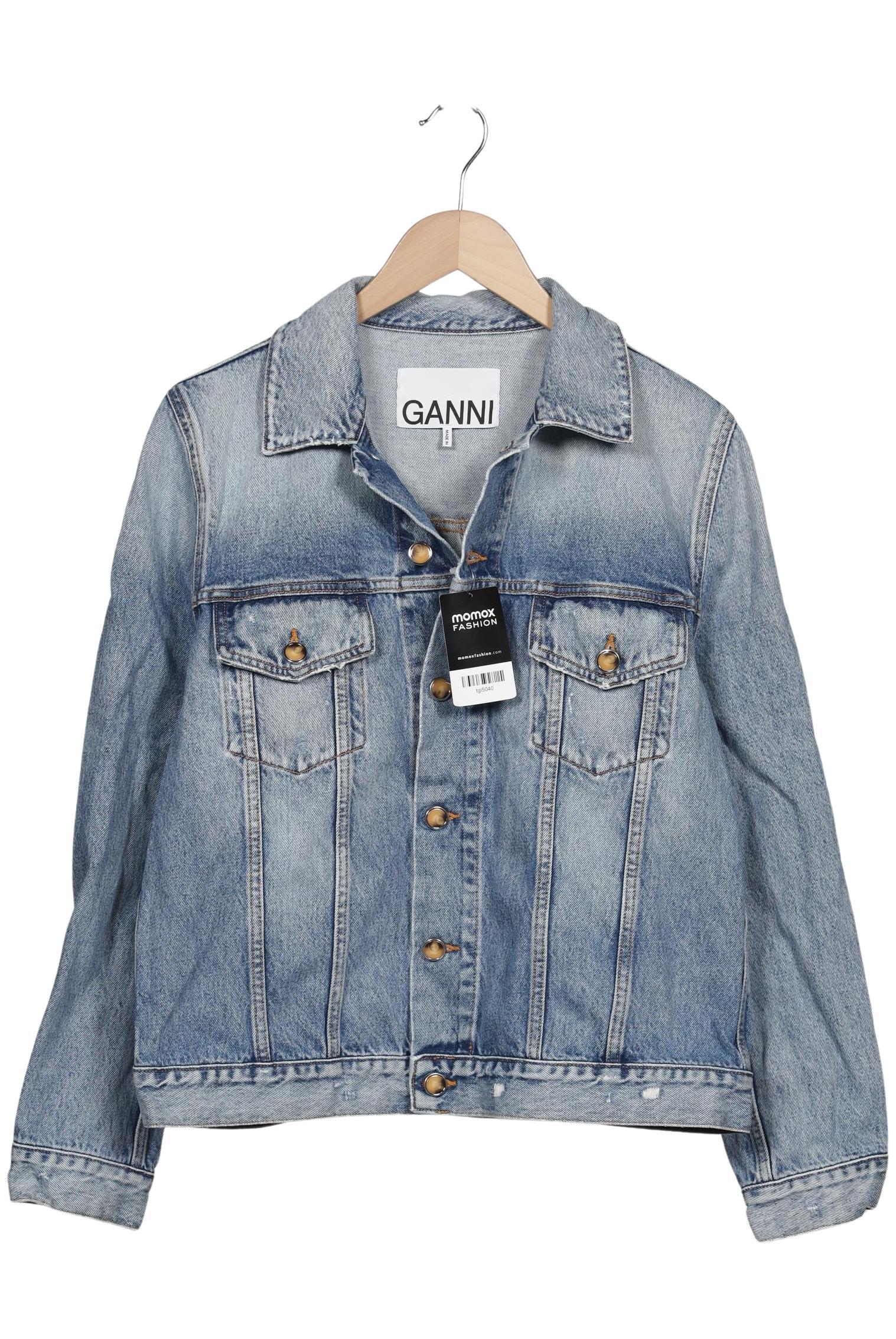 

Ganni Damen Jacke, hellblau, Gr. 44