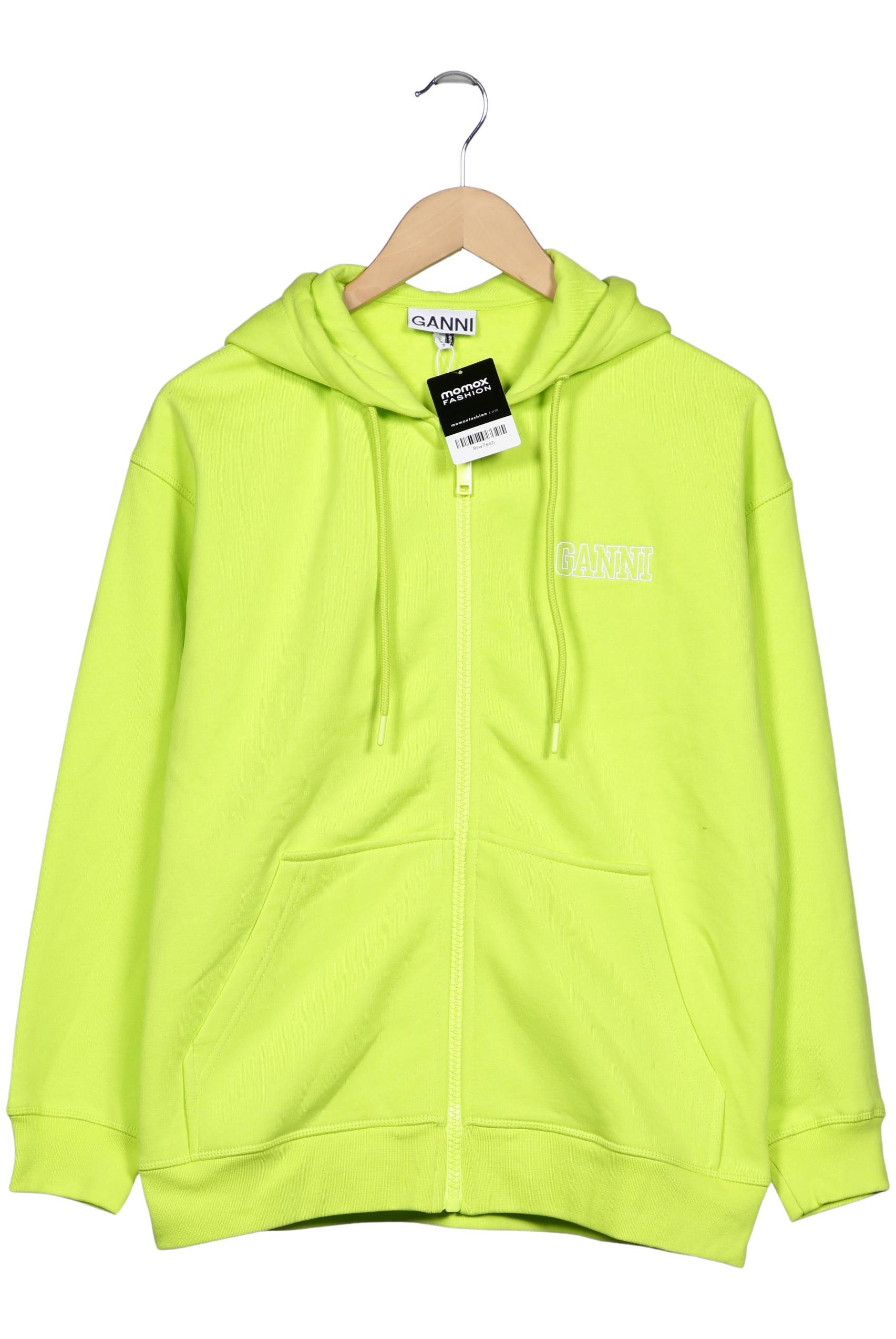 

Ganni Damen Kapuzenpullover, neon, Gr. 32