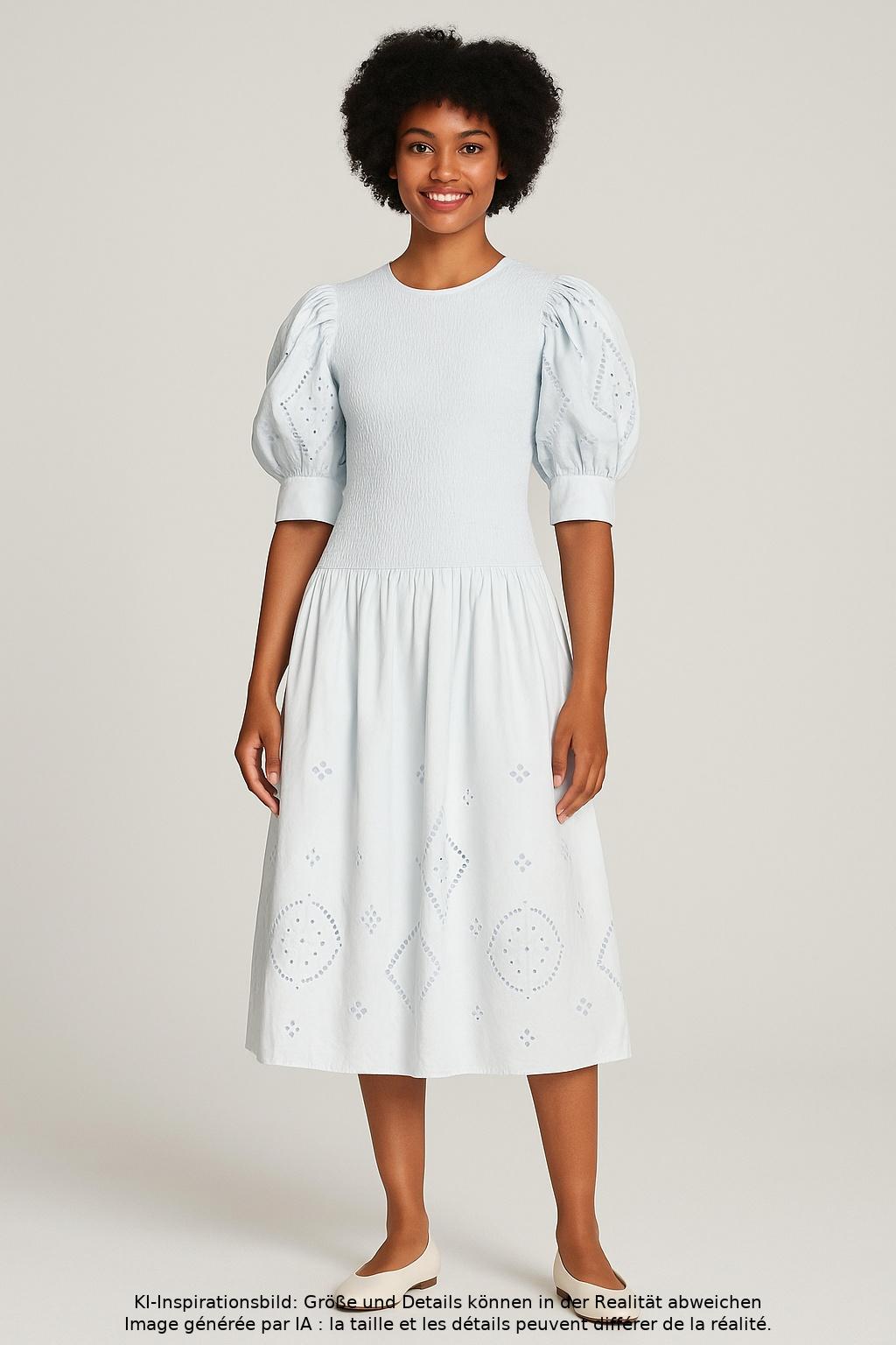 

Ganni Damen Kleid, hellblau, Gr. 40