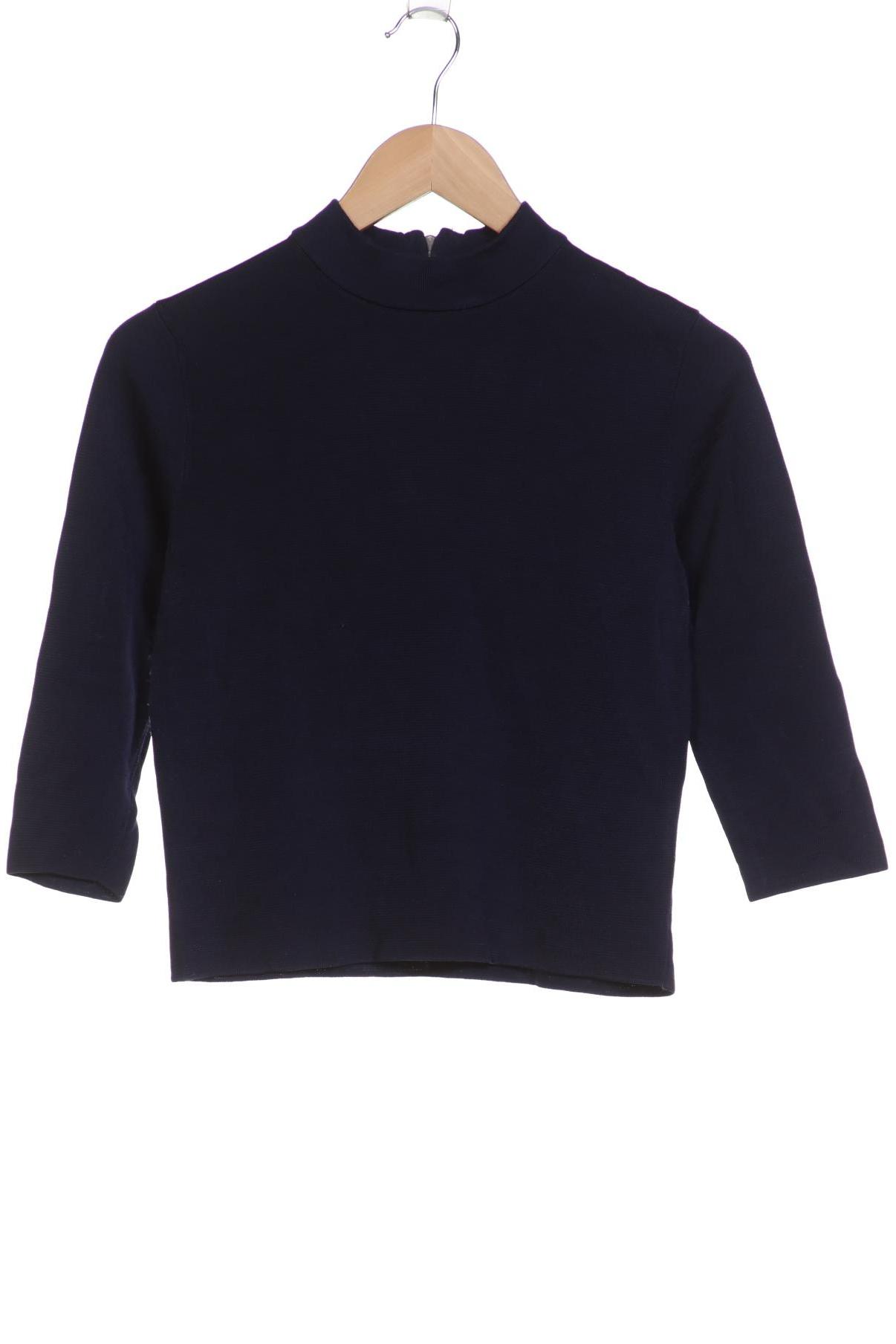 

Ganni Damen Langarmshirt, marineblau, Gr. 36