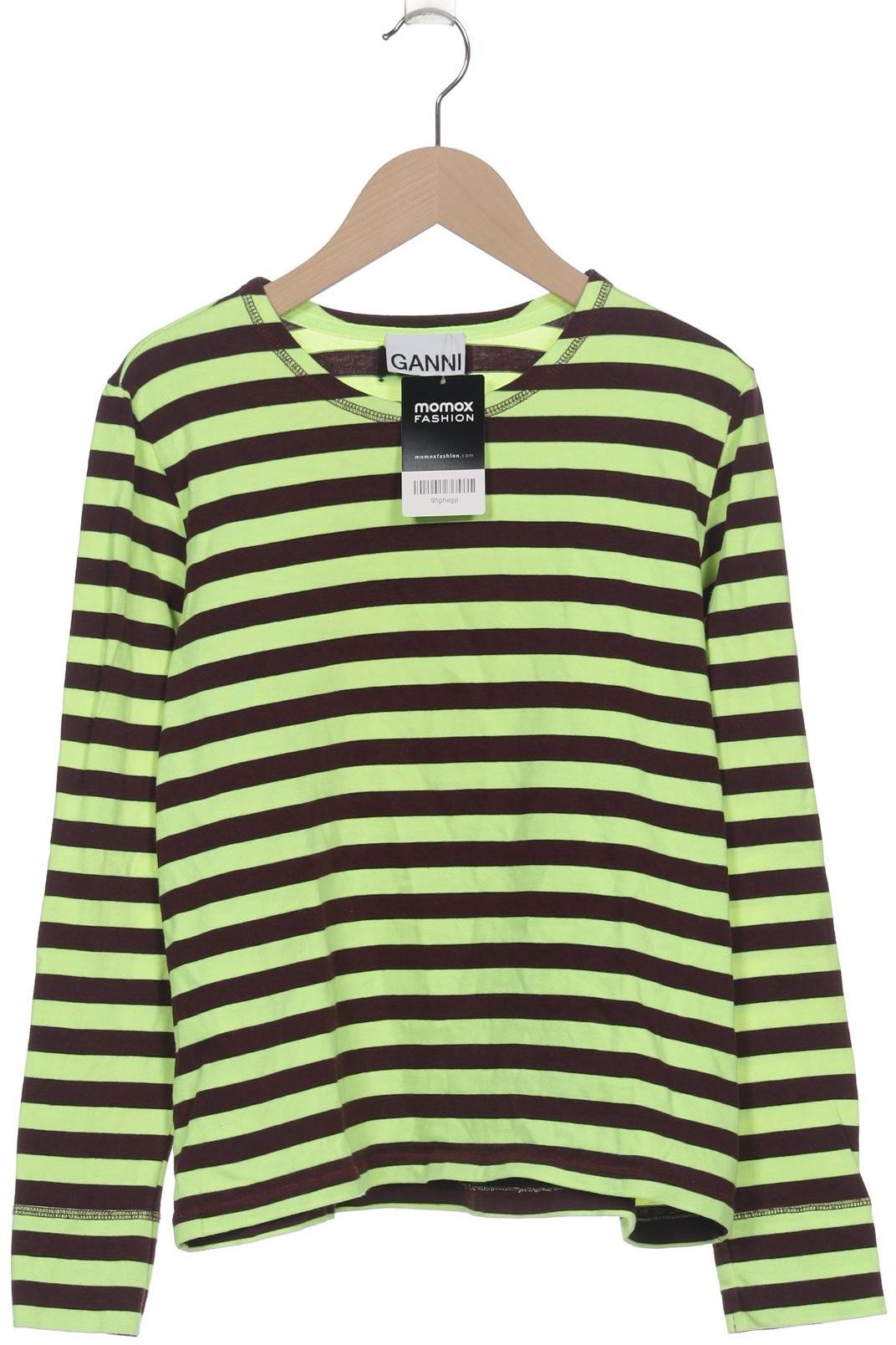 

Ganni Damen Langarmshirt, neon, Gr. 42