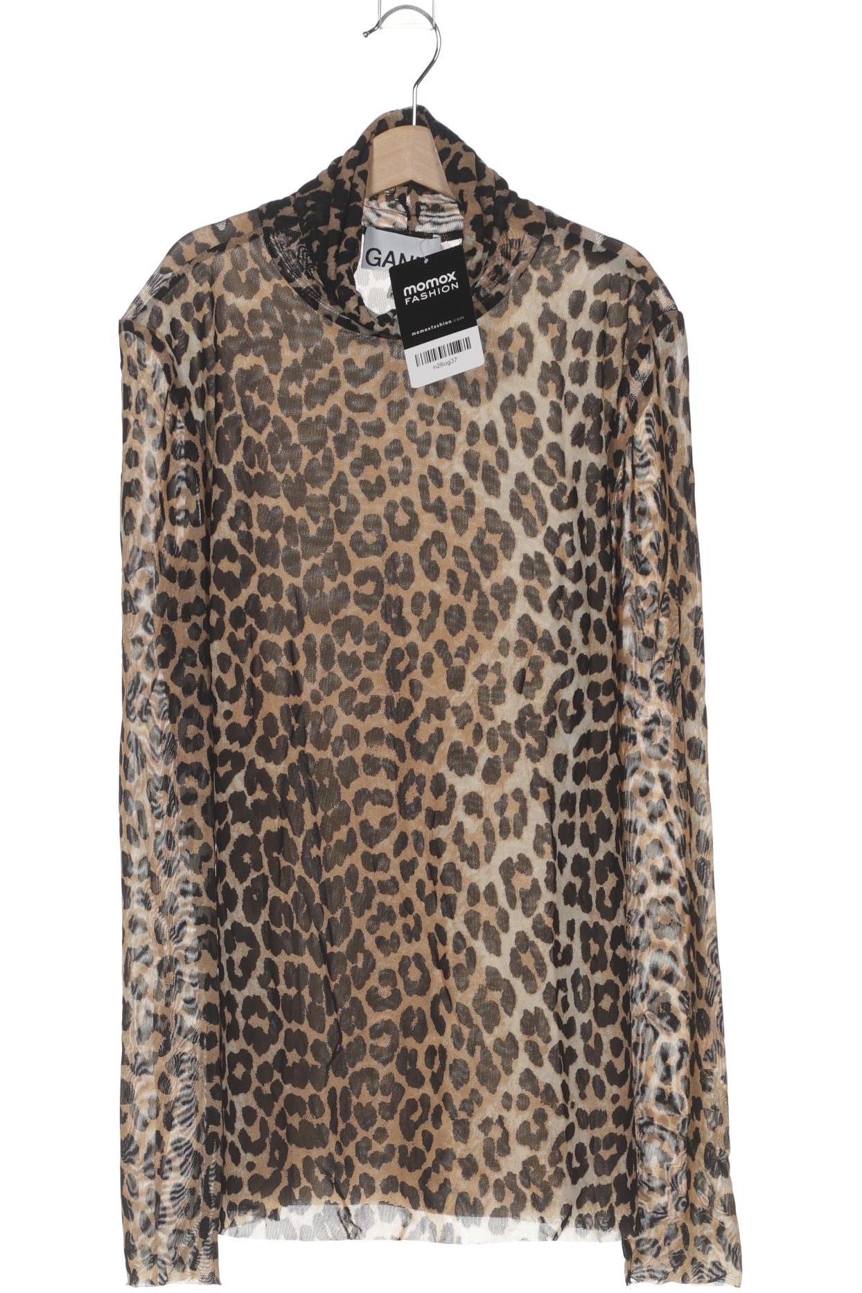 

Ganni Damen Langarmshirt, braun, Gr. 36