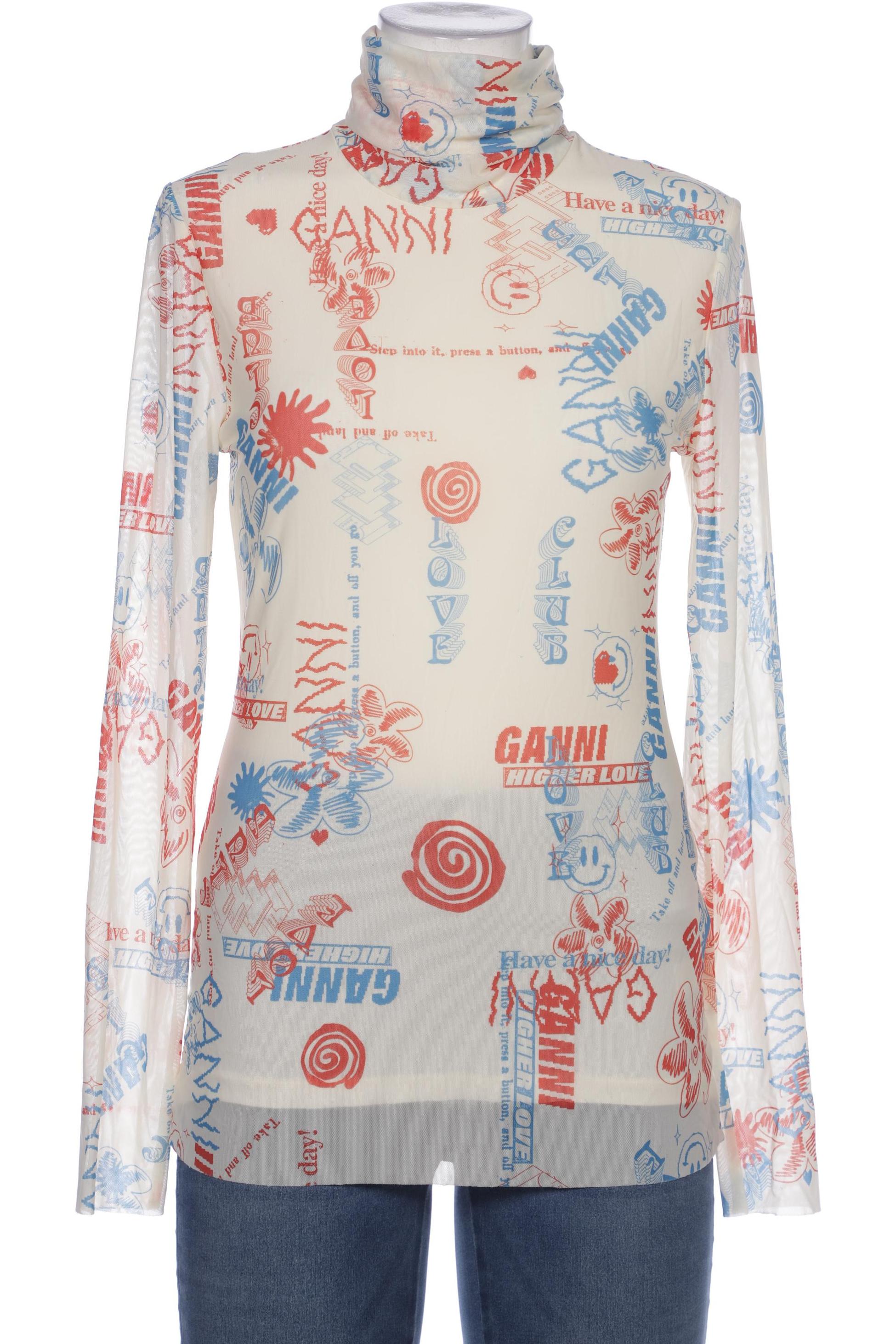 

Ganni Damen Langarmshirt, mehrfarbig, Gr. 40