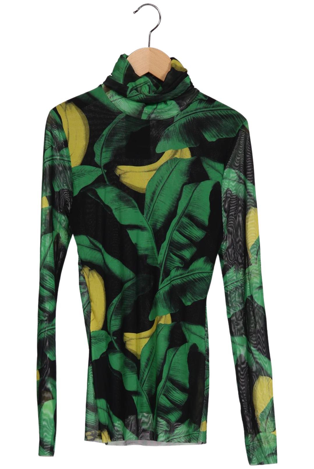 

Ganni Damen Langarmshirt, mehrfarbig, Gr. 34