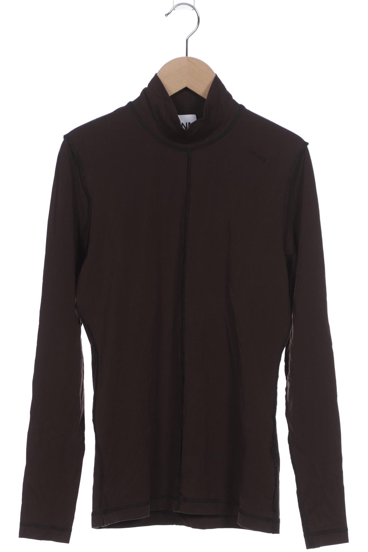 

Ganni Damen Langarmshirt, braun, Gr. 38