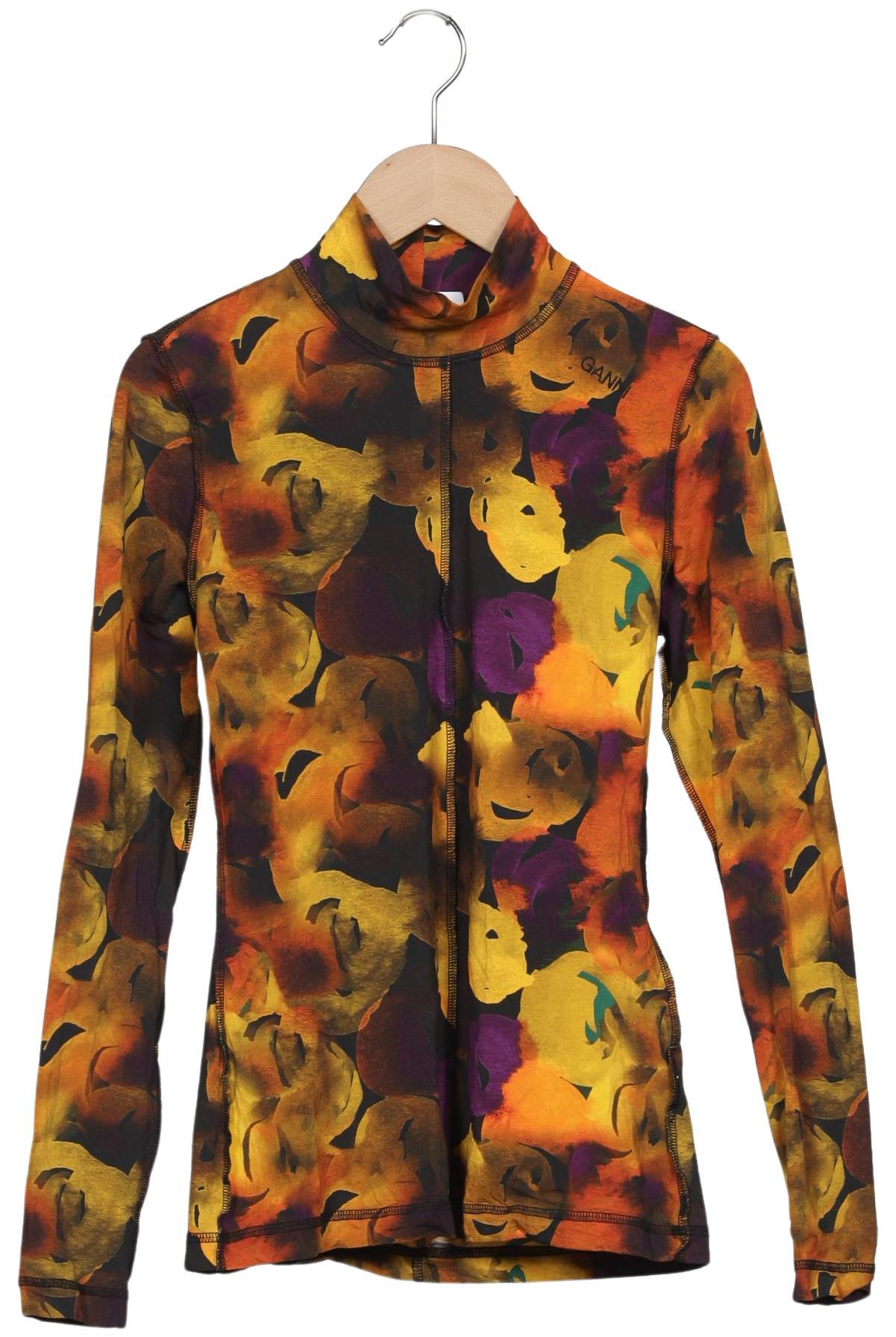

Ganni Damen Langarmshirt, gelb, Gr. 34