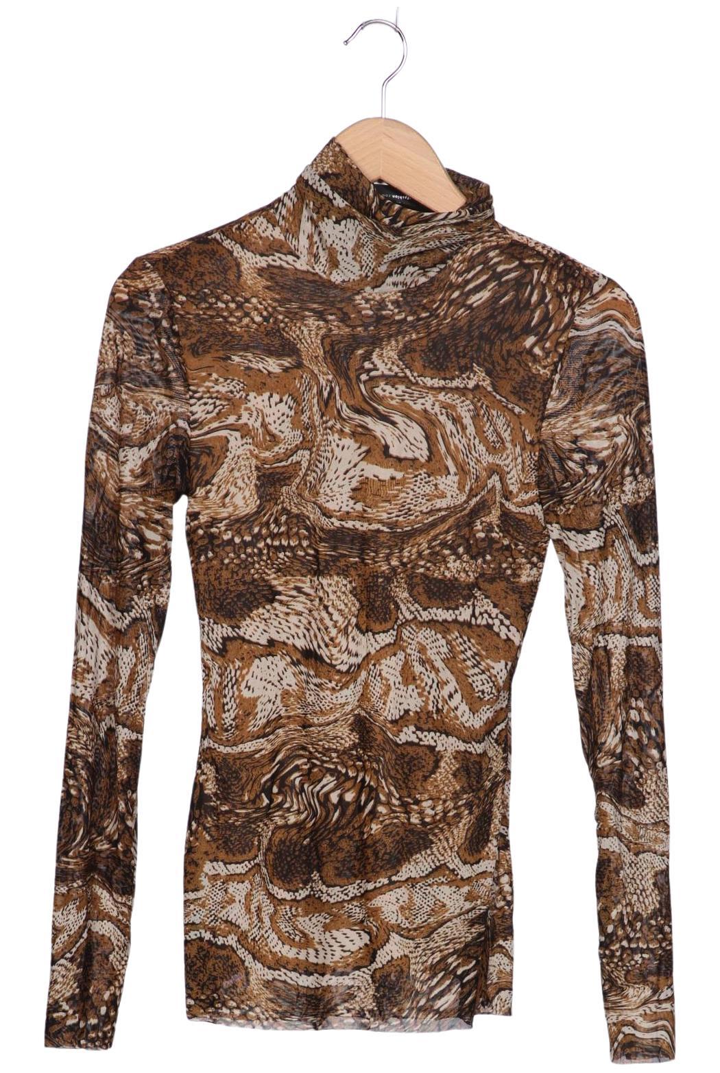 

Ganni Damen Langarmshirt, braun, Gr. 34