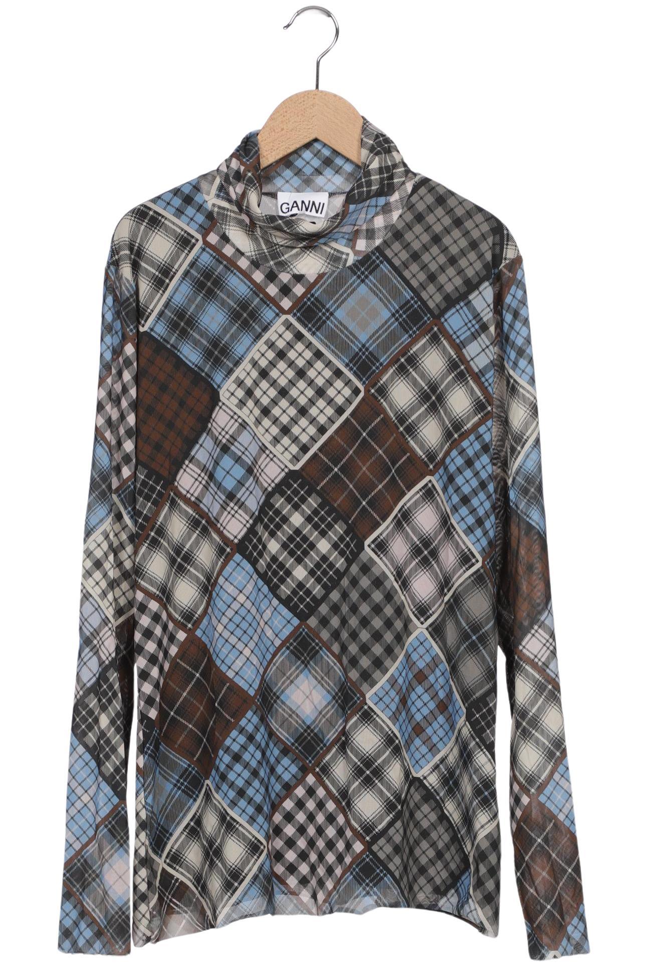 Thumbnail - Ganni Damen Langarmshirt, hellblau, Gr. 48