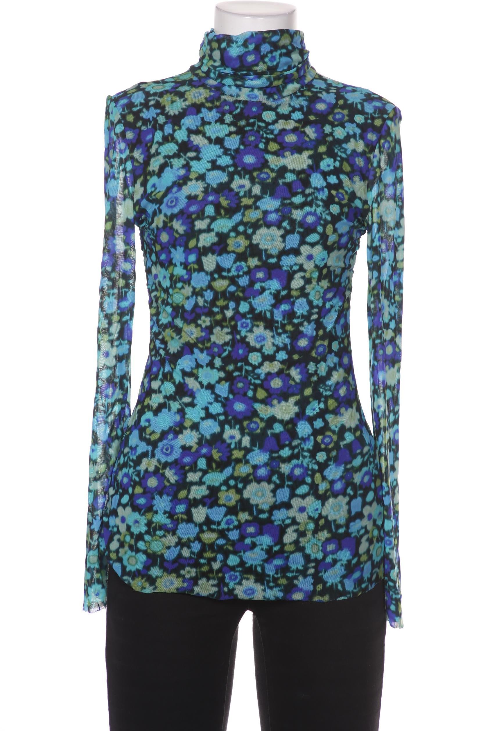 

Ganni Damen Langarmshirt, blau, Gr. 34