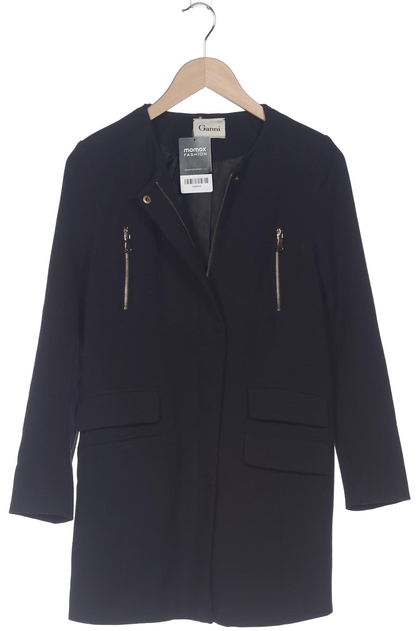

Ganni Damen Mantel, schwarz, Gr. 36