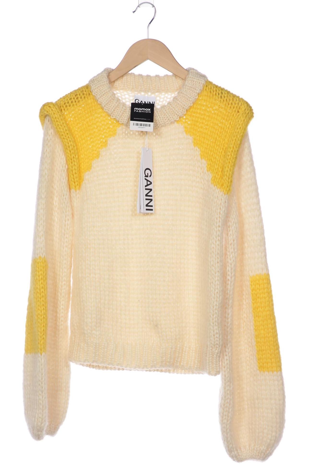 

Ganni Damen Pullover, cremeweiß, Gr. 38