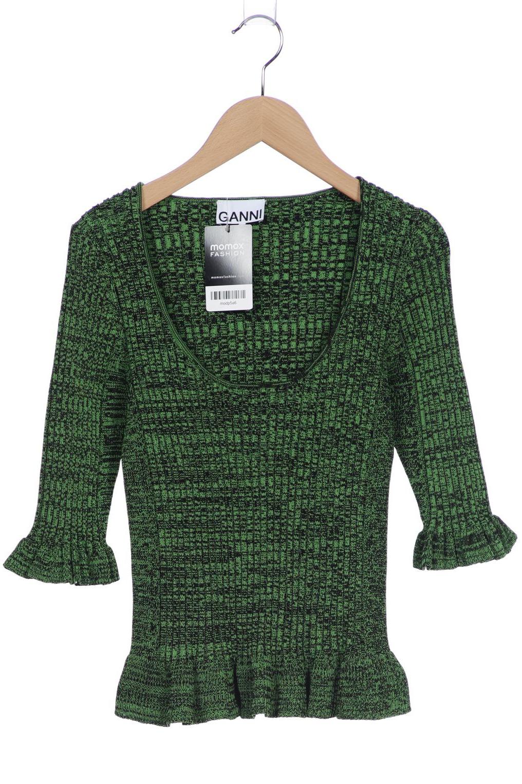 

Ganni Damen Pullover, grün, Gr. 36