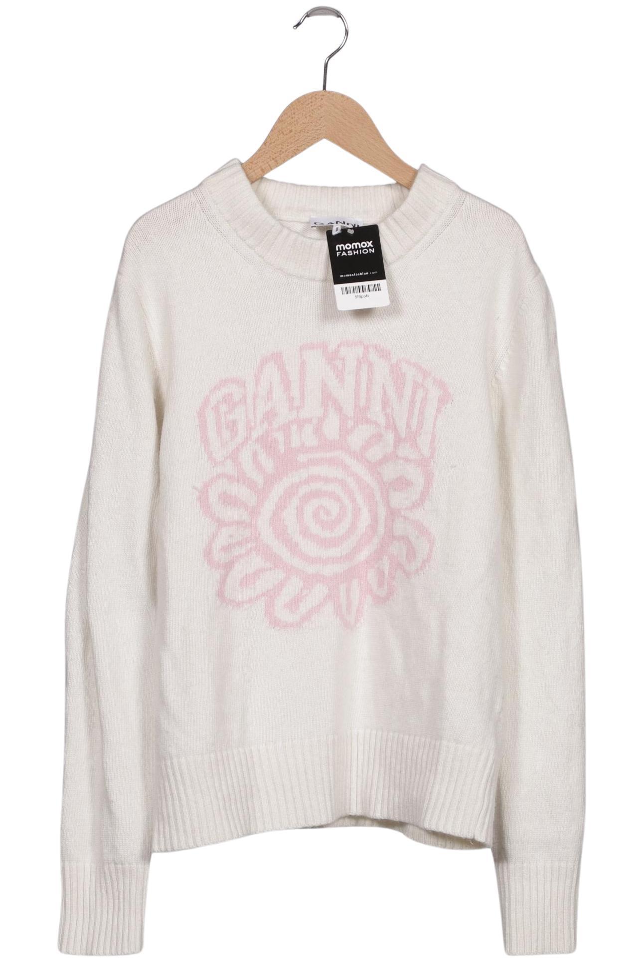 

Ganni Damen Pullover, cremeweiß, Gr. 38