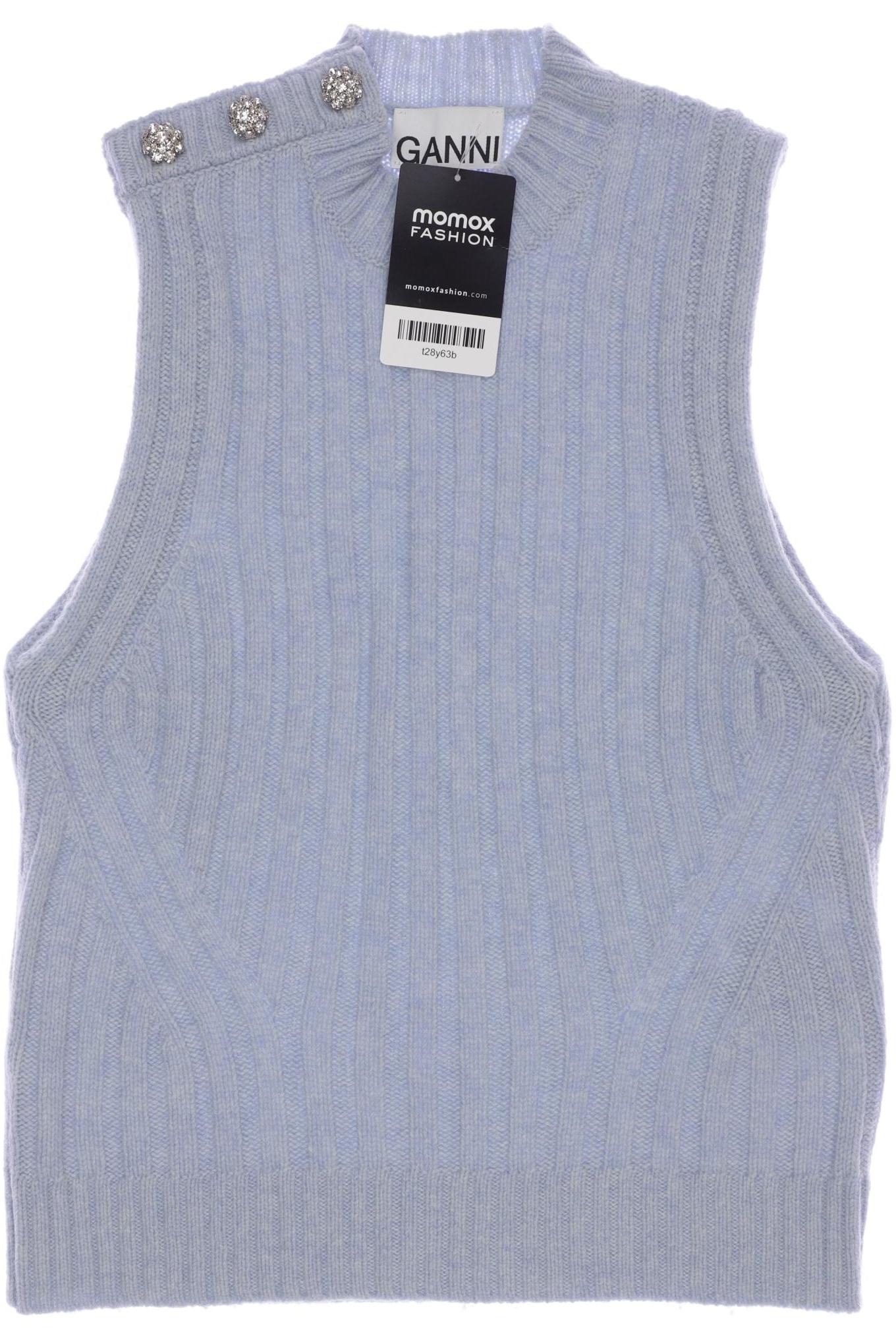 

Ganni Damen Pullover, hellblau, Gr. 32