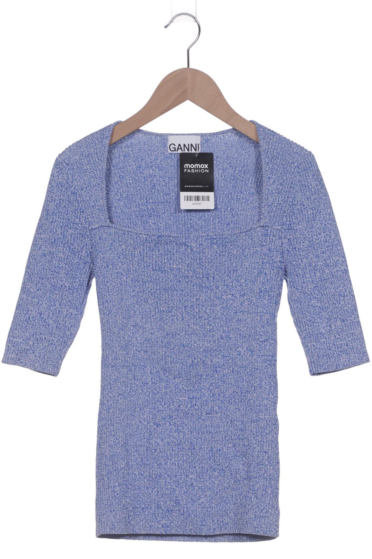 

Ganni Damen Pullover, blau, Gr. 38