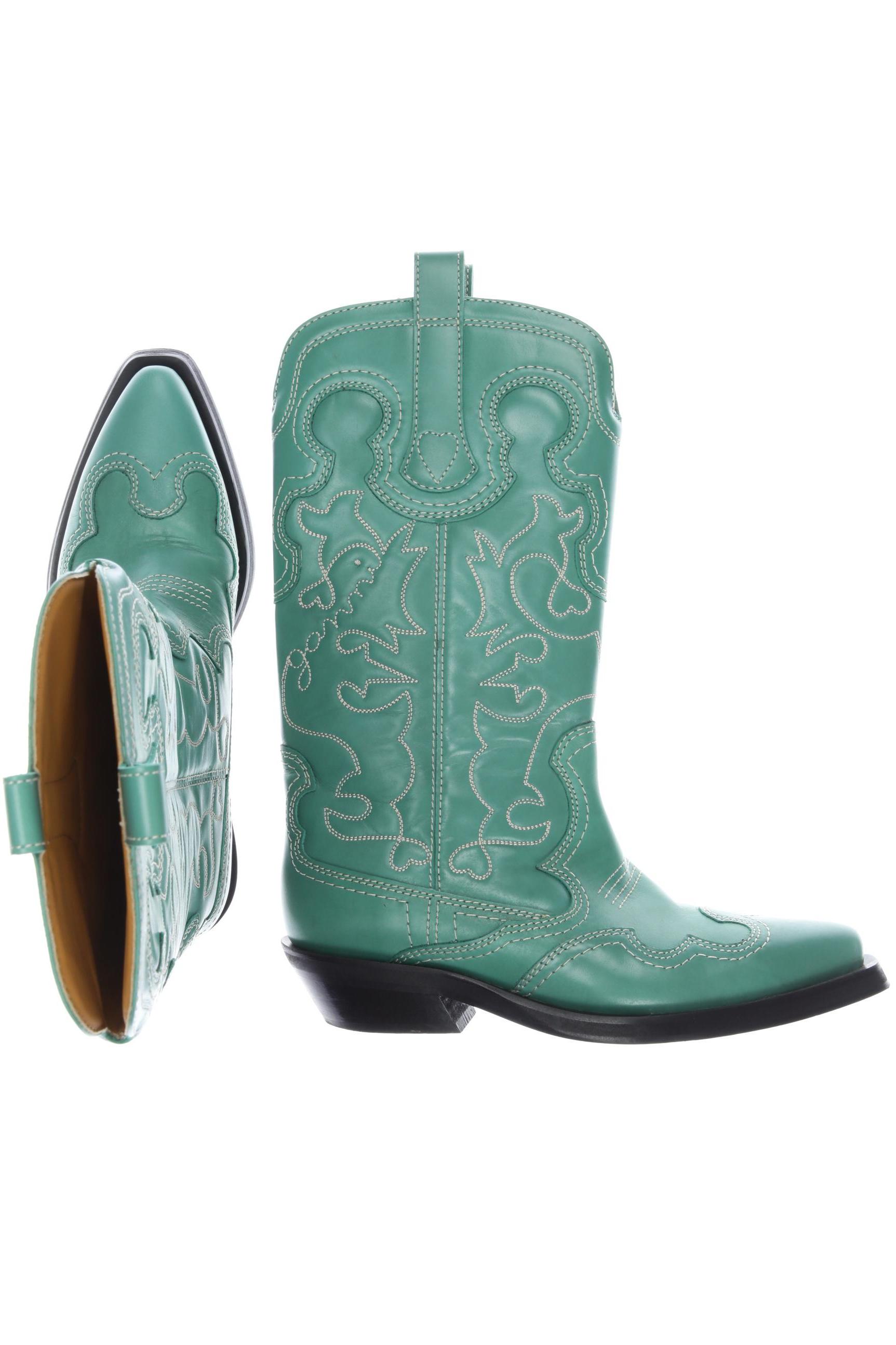 

Ganni Damen Stiefel, türkis, Gr. 37