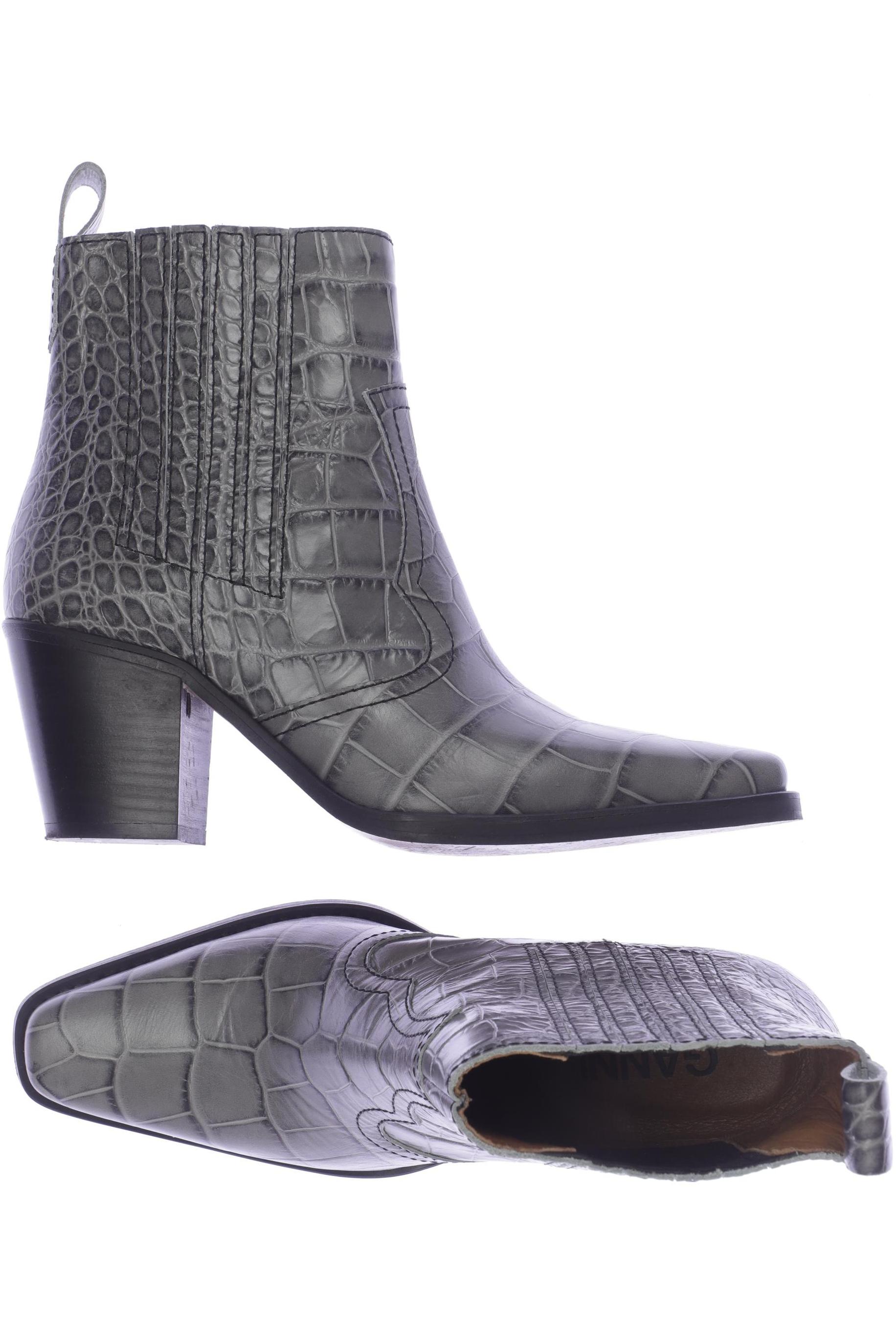 

Ganni Damen Stiefelette, grau, Gr. 39