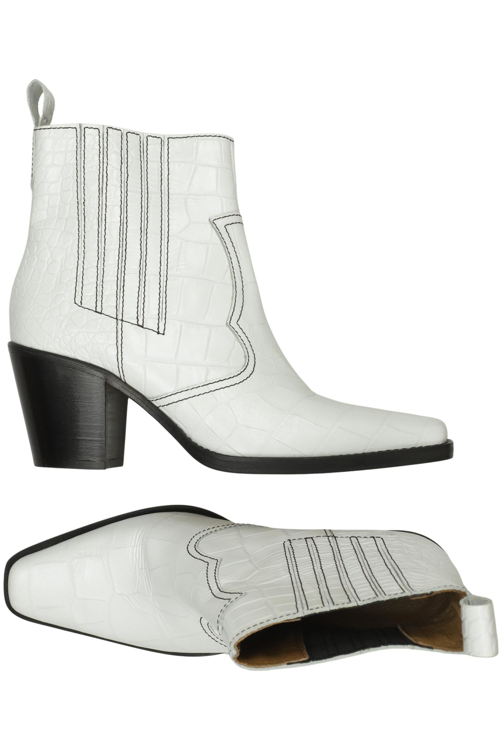 

Ganni Damen Stiefelette, weiß, Gr. 39