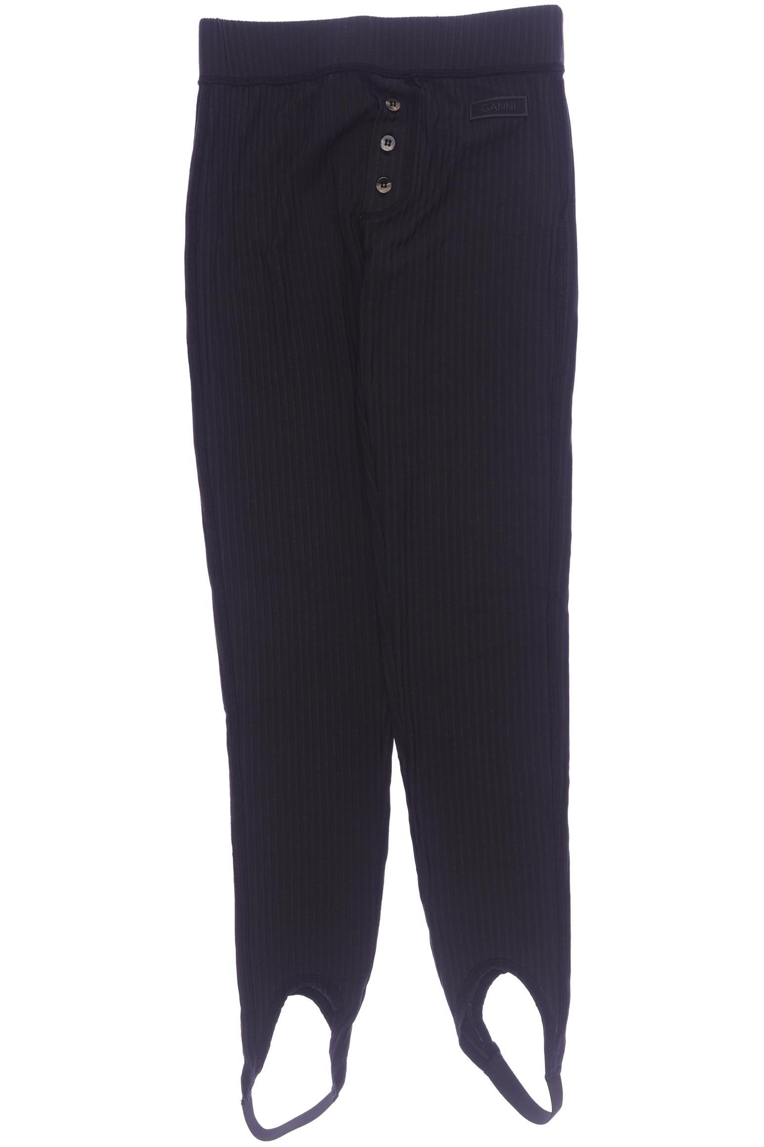 

Ganni Damen Stoffhose, schwarz, Gr. 0