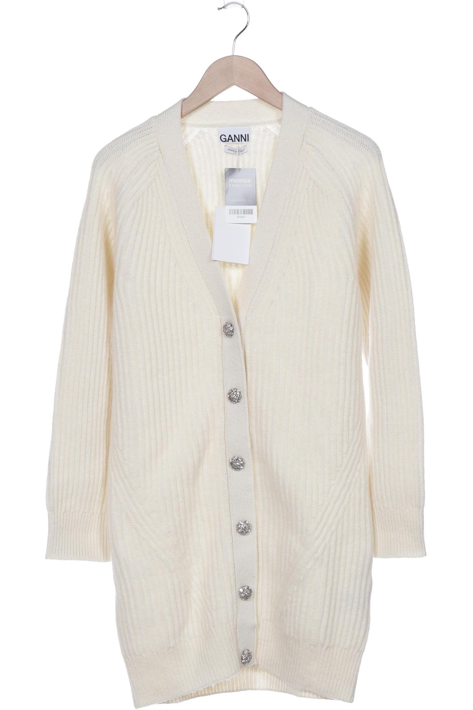 

Ganni Damen Strickjacke, cremeweiß, Gr. 38