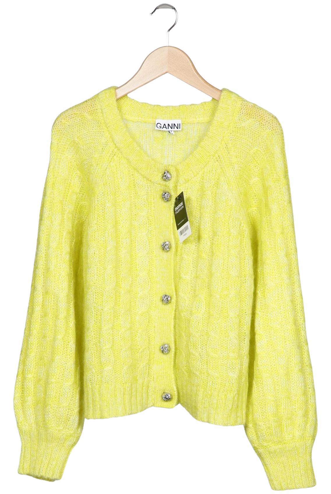 

Ganni Damen Strickjacke, neon, Gr. 42