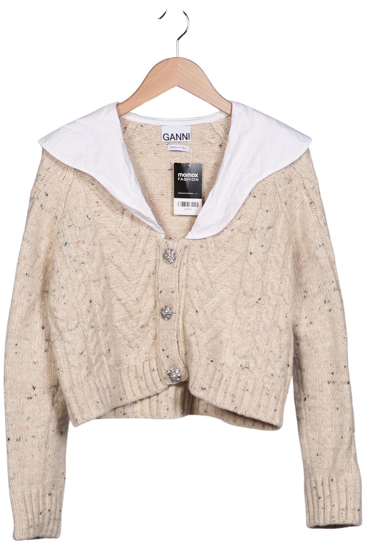 

Ganni Damen Strickjacke, beige, Gr. 44