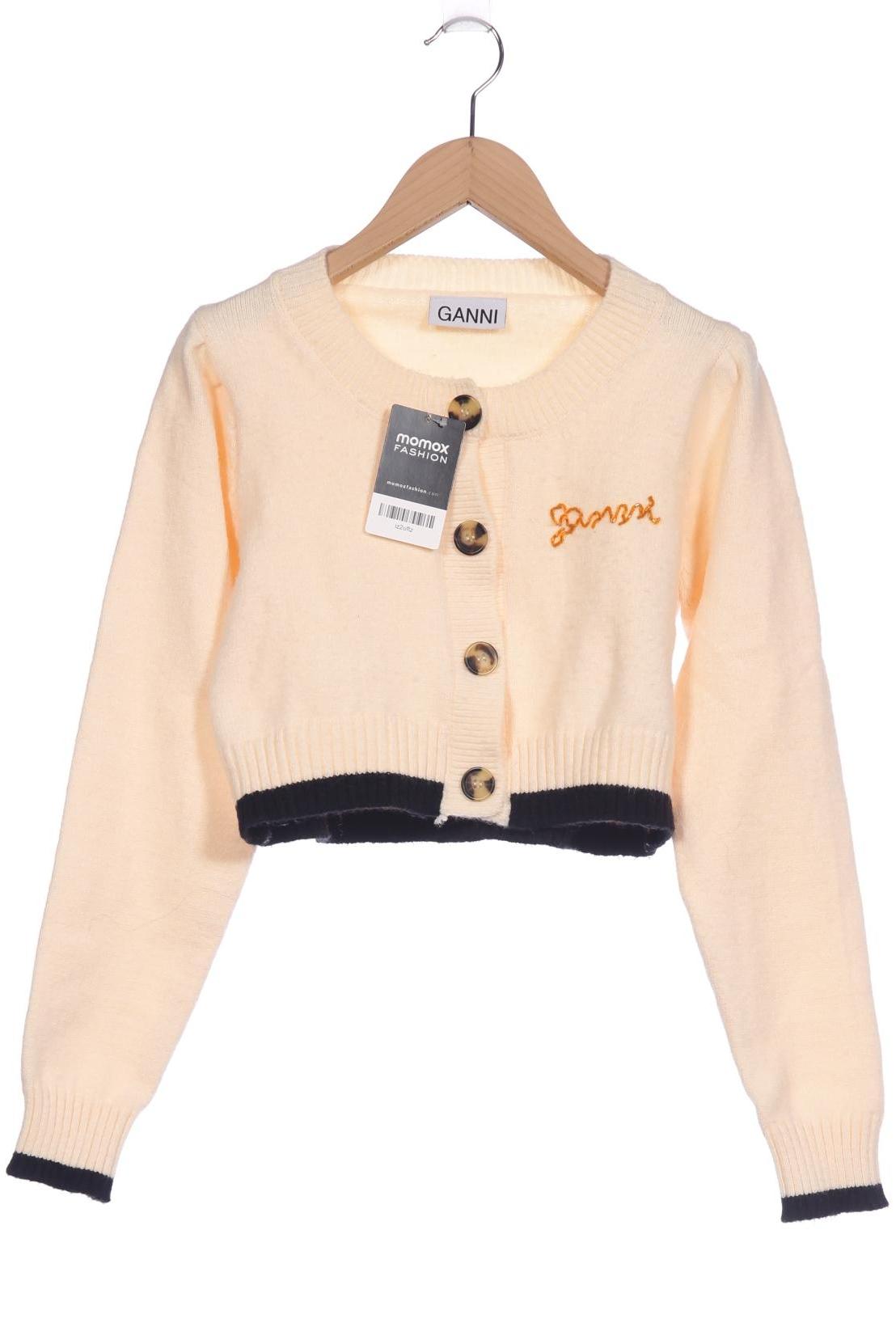 

Ganni Damen Strickjacke, beige, Gr. 36