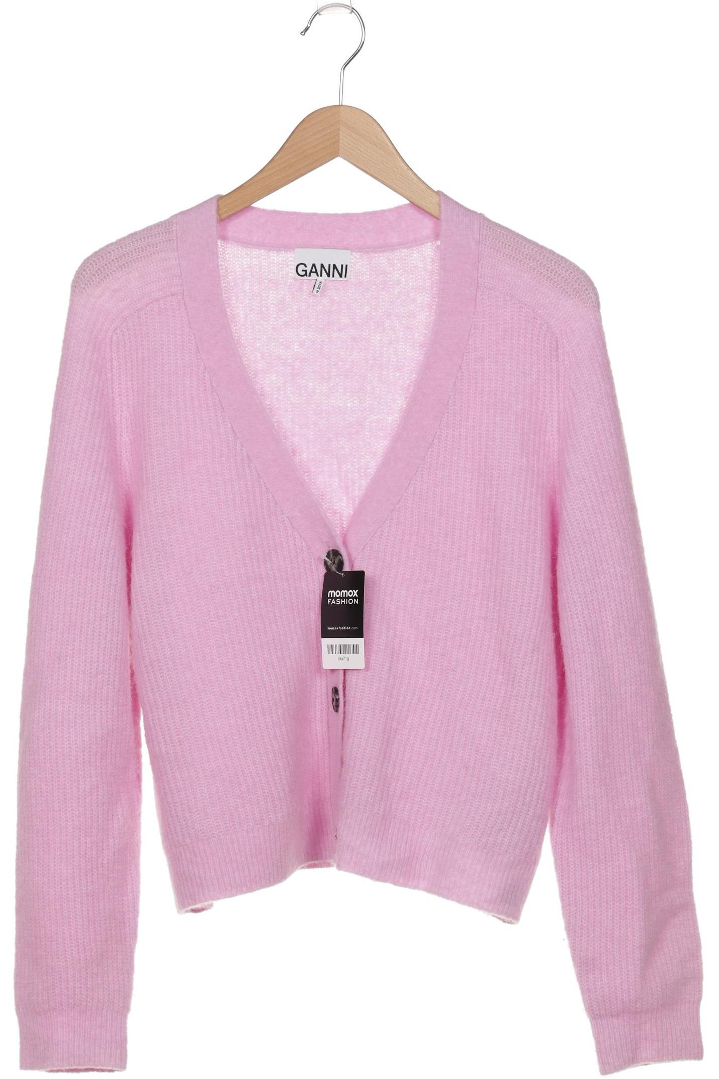 

Ganni Damen Strickjacke, flieder, Gr. 38