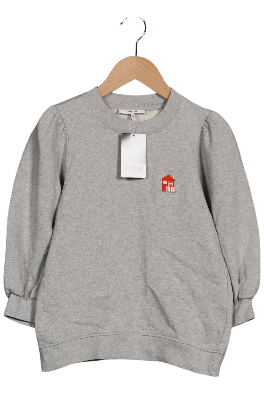 

Ganni Damen Sweatshirt, grau, Gr. 34