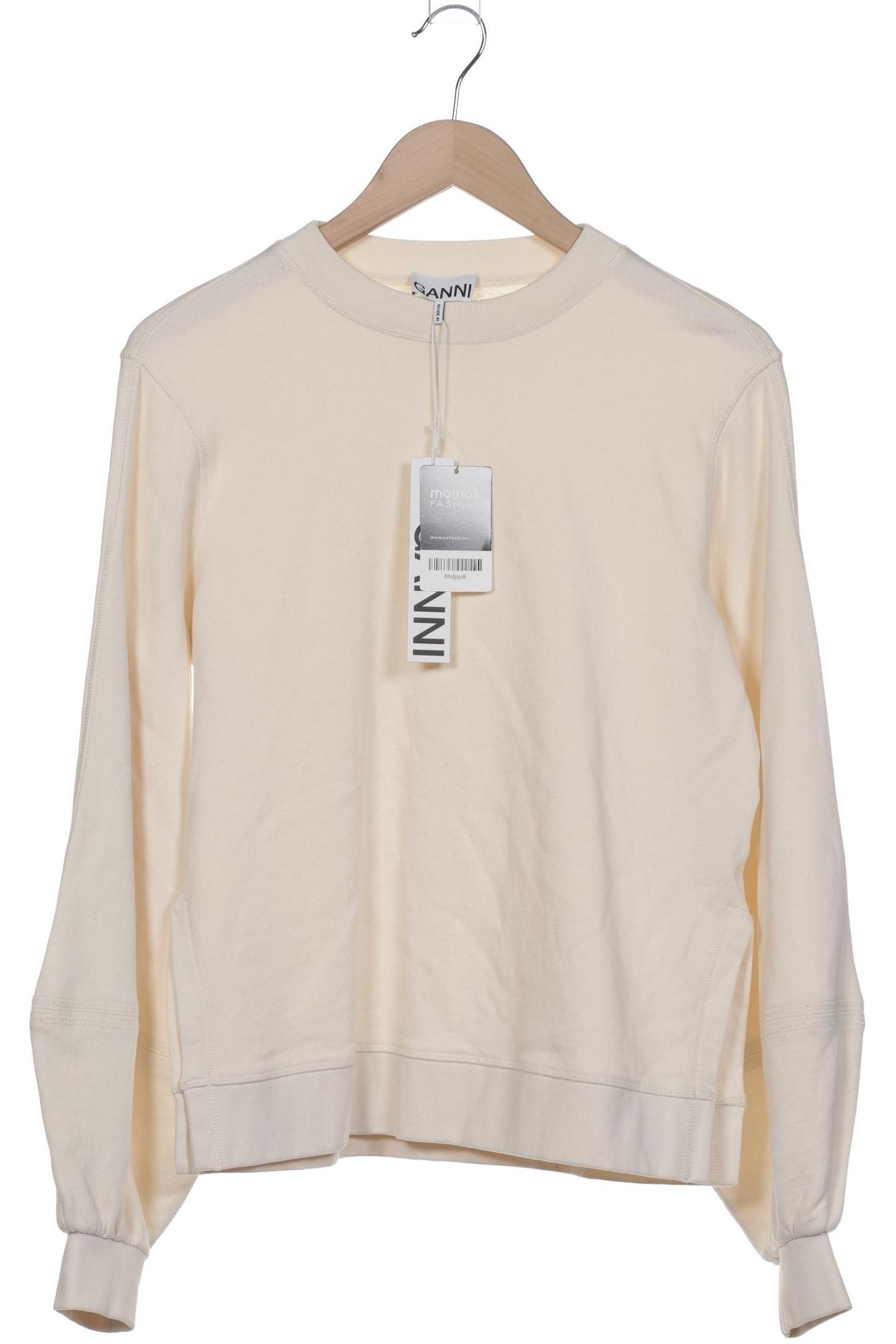 

Ganni Damen Sweatshirt, cremeweiß, Gr. 36